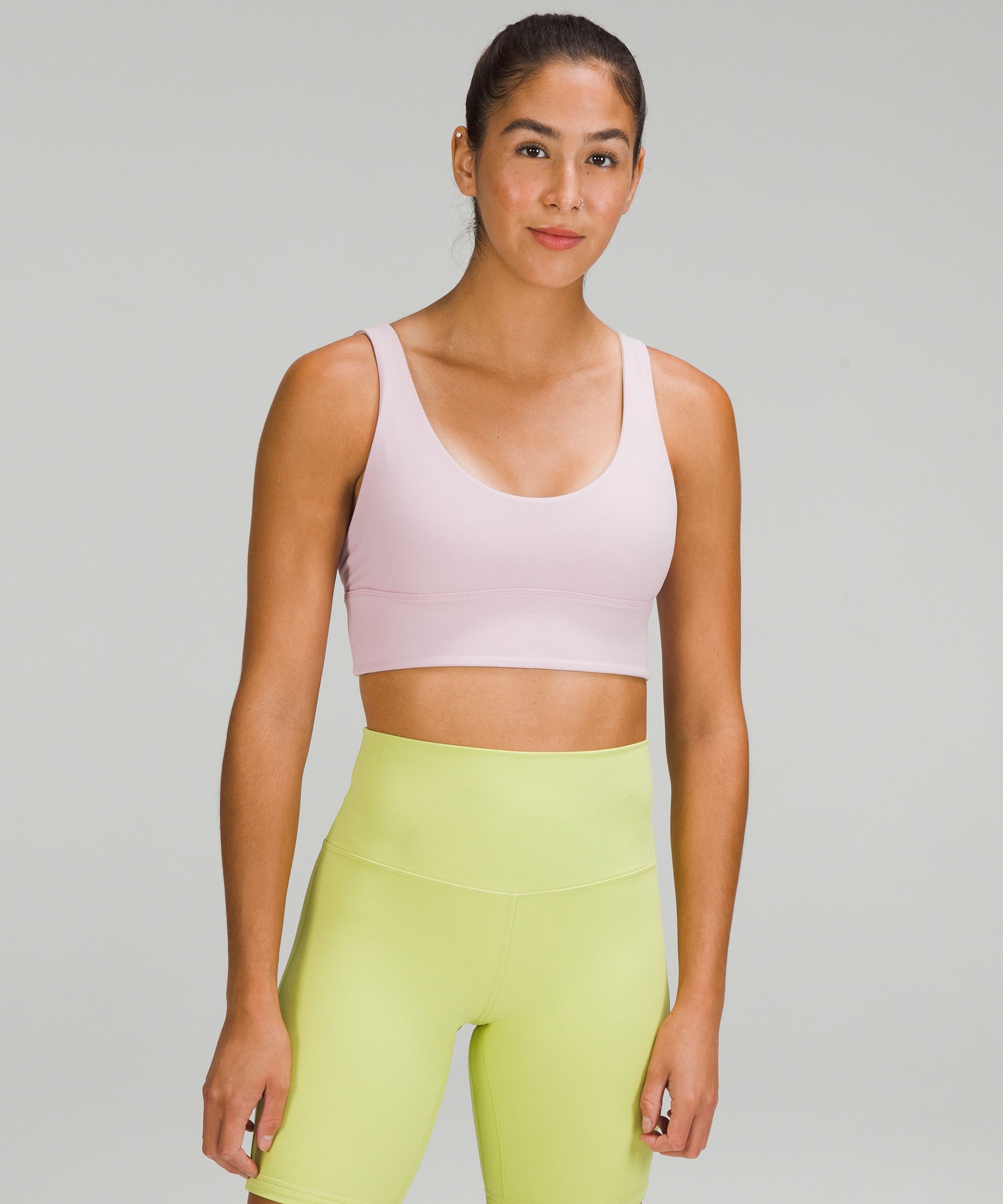 Lululemon Align™ Reversible Bra Light Support, A/b Cup In Green Twill/light  Sage