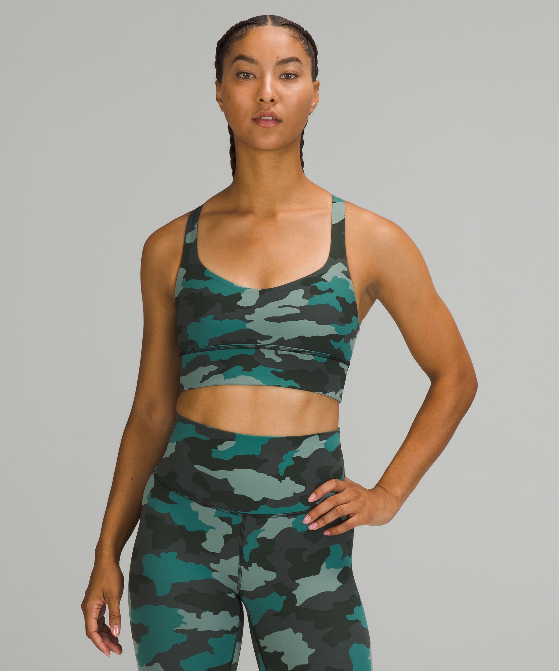 Lululemon Wild Light Support, A/b Cup In Wee Are From Space Nimbus  Battleship/pink Puff