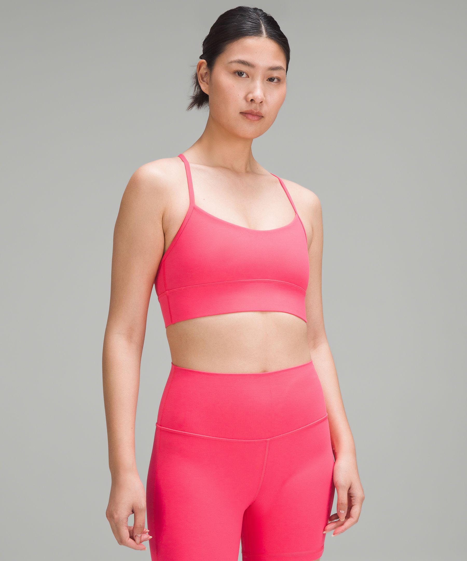 Lululemon Flow Y Bra Nulu *light Support, B/c Cup In Navy