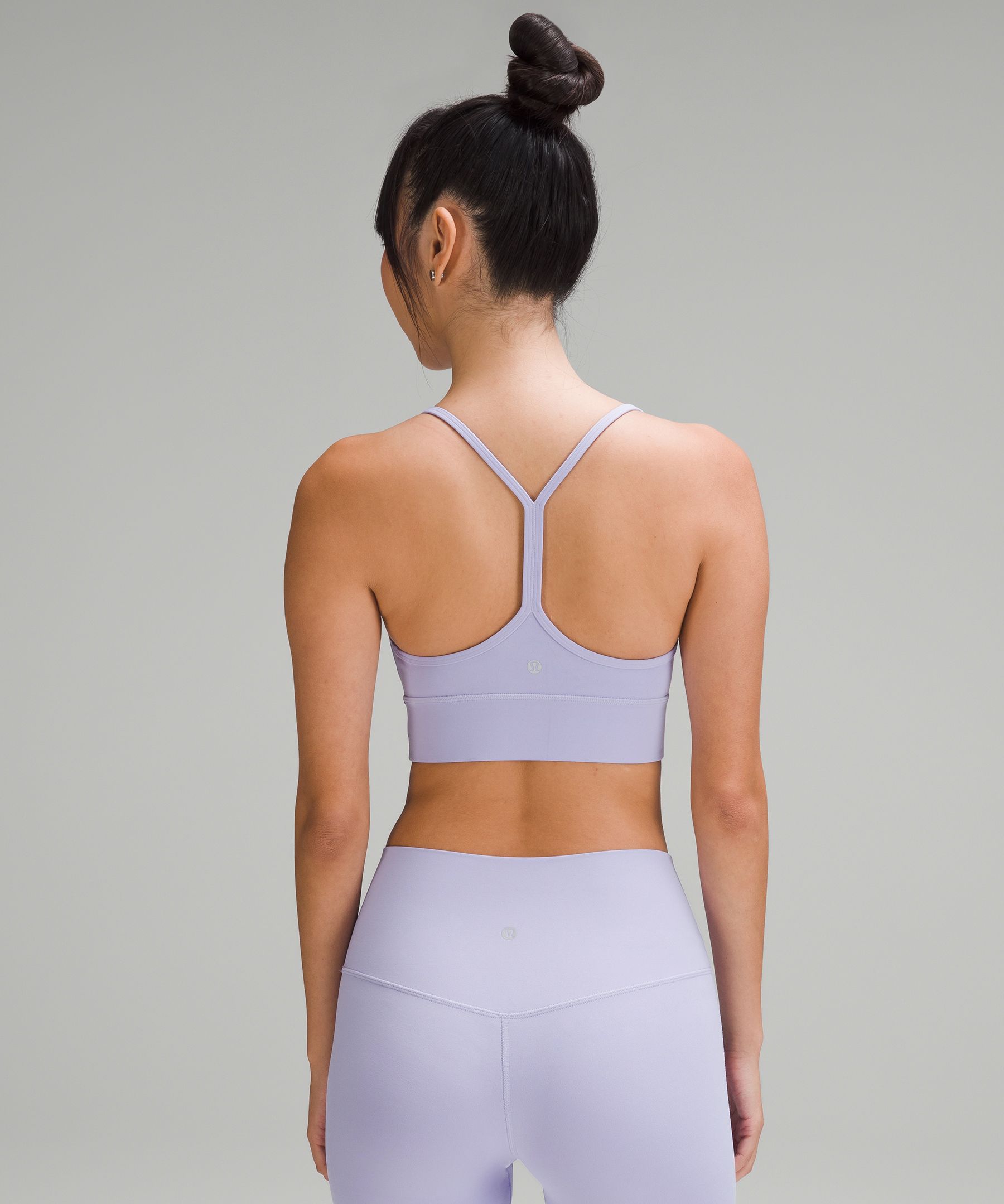 Lululemon Flow Y Bra Long Line Nulu *Light Support, B/C Cup - Brown Earth -  lulu fanatics