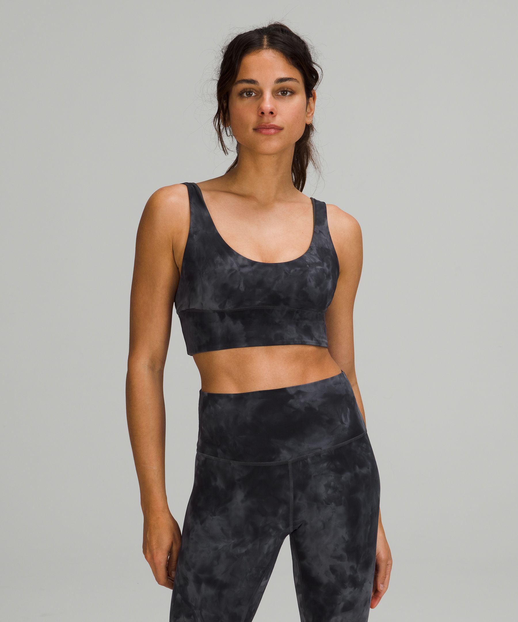 Lululemon Align™ Bra Light Support, A/b Cup In Diamond Dye Pitch Graphite Grey