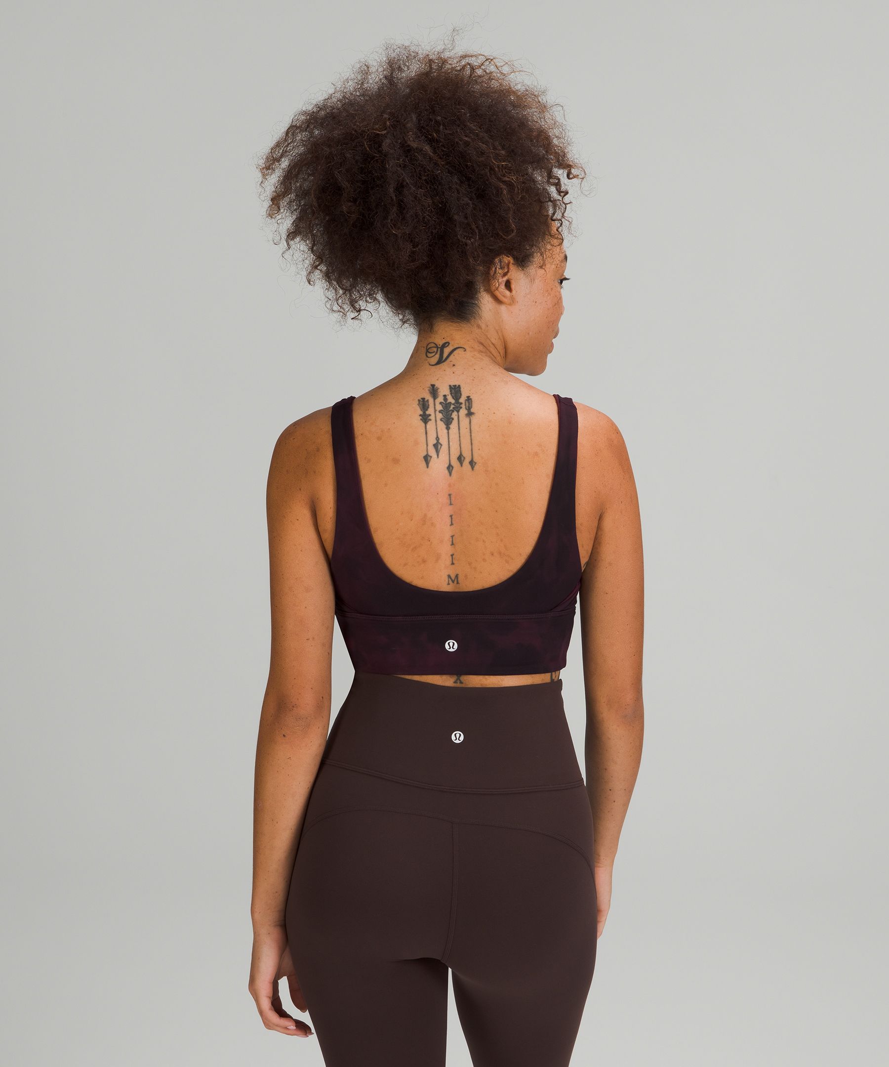 lululemon athletica Align A/b Asymmetric Nulu Sports Bra in Brown