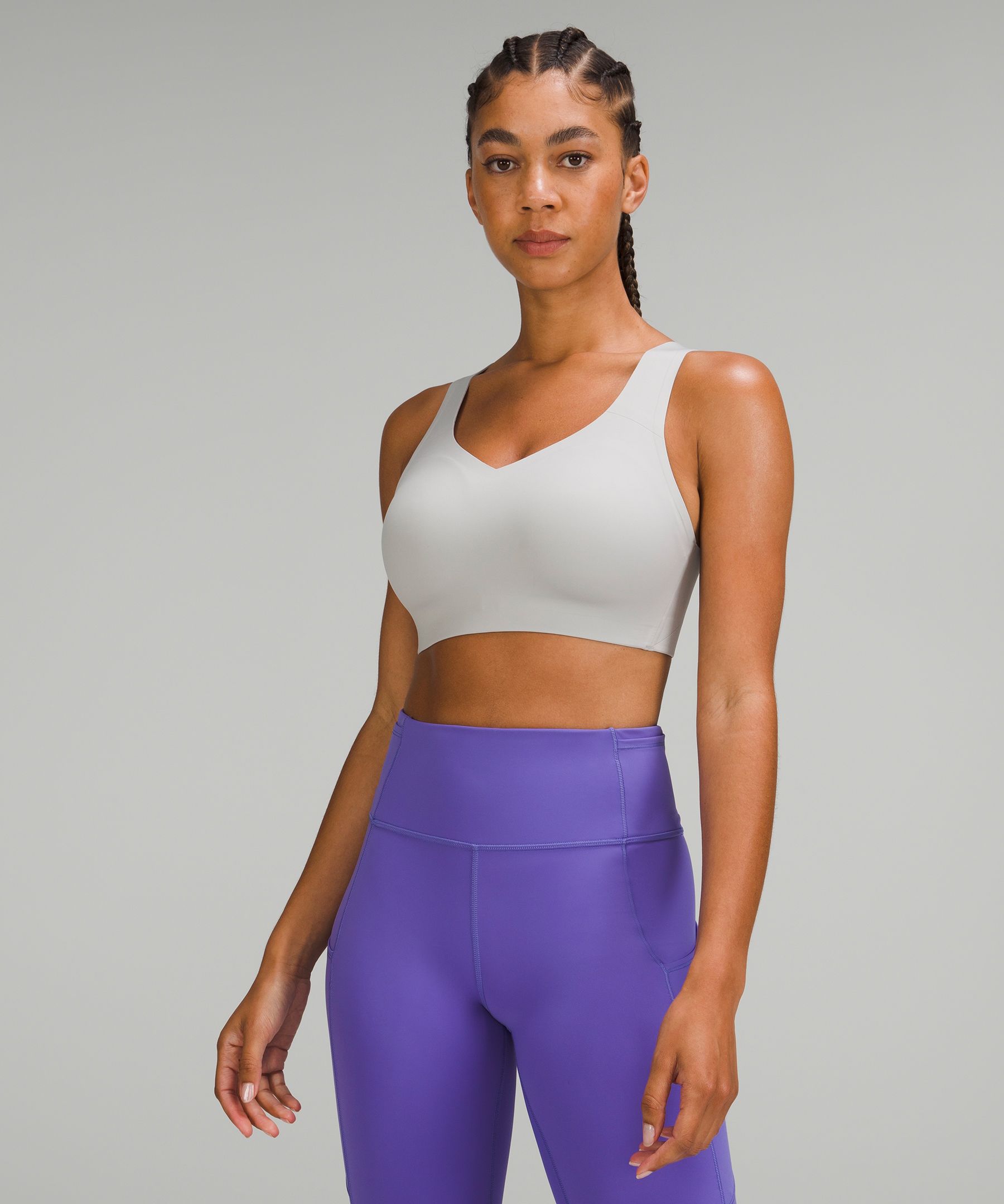 Lululemon Enlite Bra Weave High Support, A-e Cups In Seal Grey