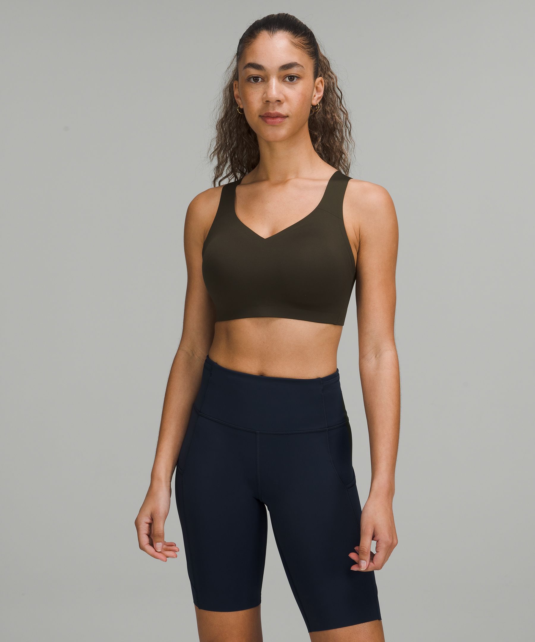 Lululemon Sports Bra Enlite Weave-Back 32DD Black, High Support Running