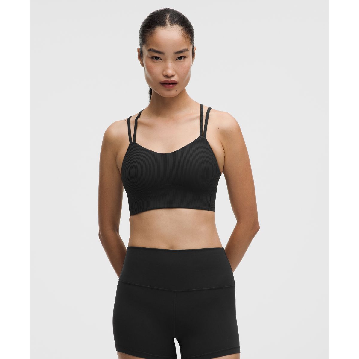 Like a Cloud Ribbed Longline Bra Light Support, B/C Cup