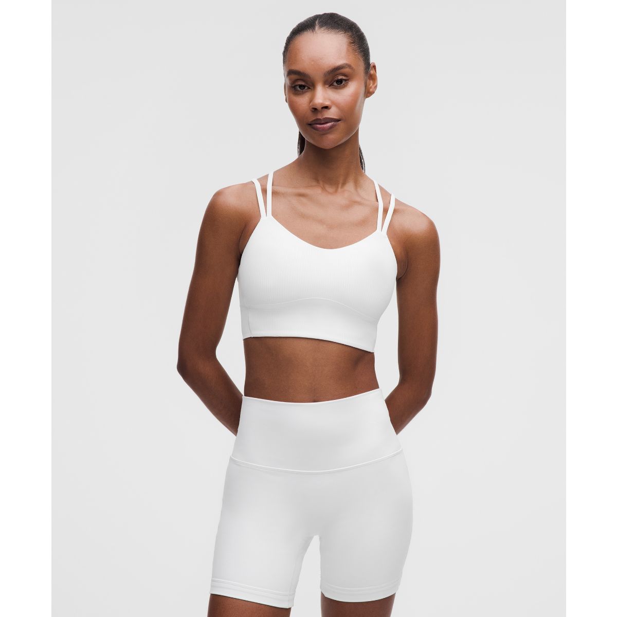 Like a Cloud Ribbed Longline Bra Light Support, B/C Cup