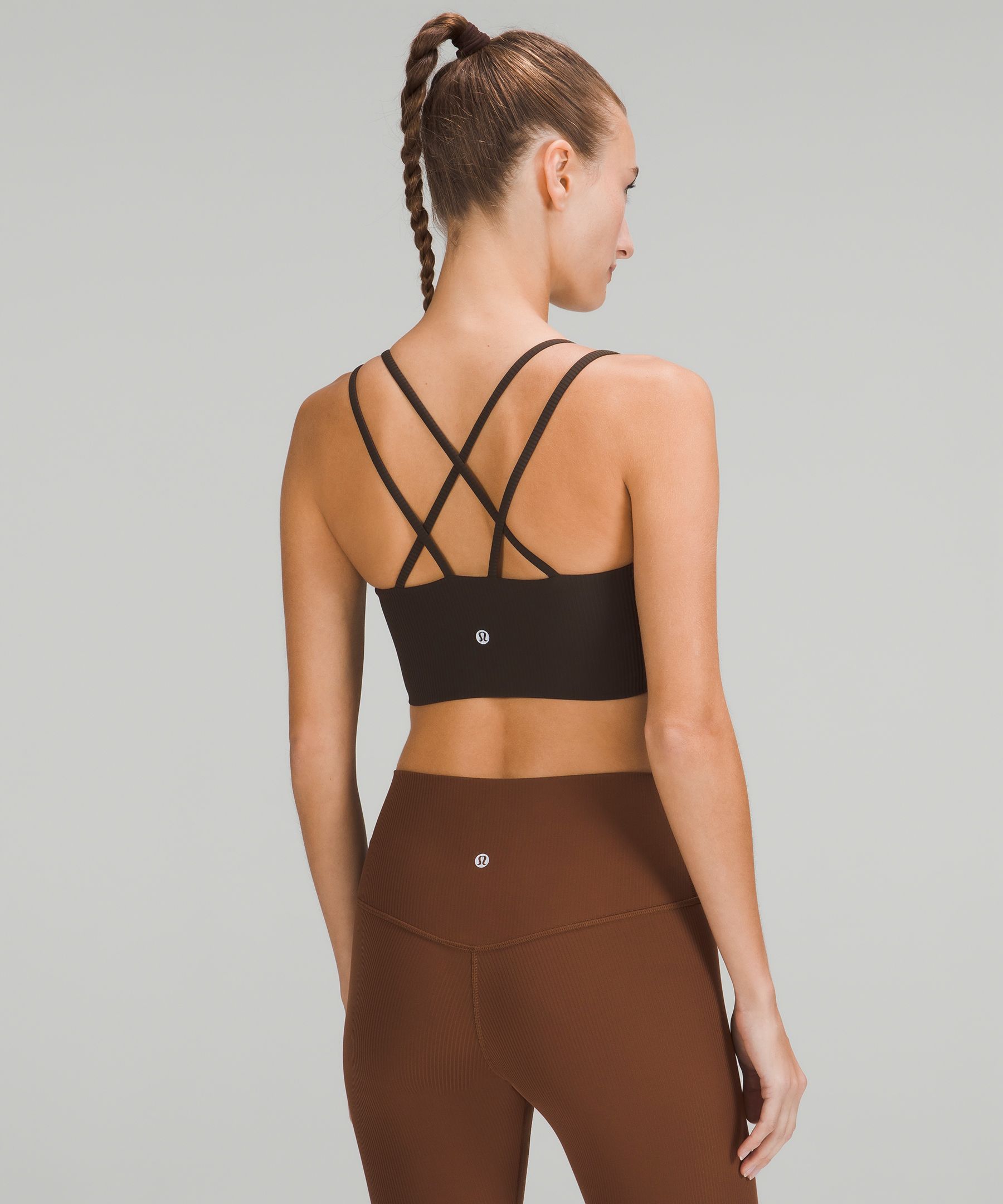 Lululemon Like a Cloud Ribbed Longline Bra *Light Support, B/C Cup -  Butternut Brown - lulu fanatics