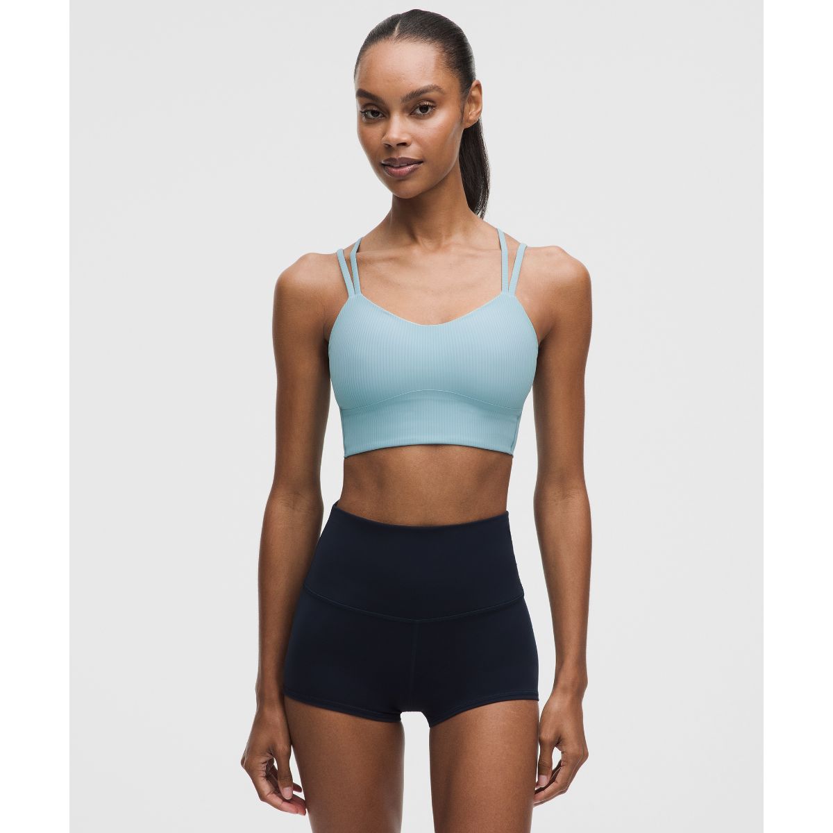 Like a Cloud Ribbed Longline Bra Light Support, B/C Cup