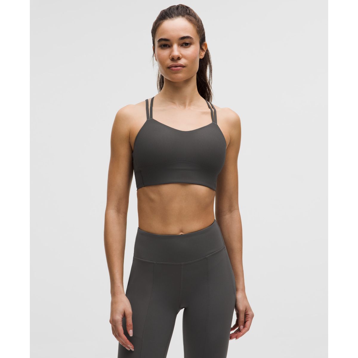 Like a Cloud Ribbed Longline Bra Light Support, B/C Cup