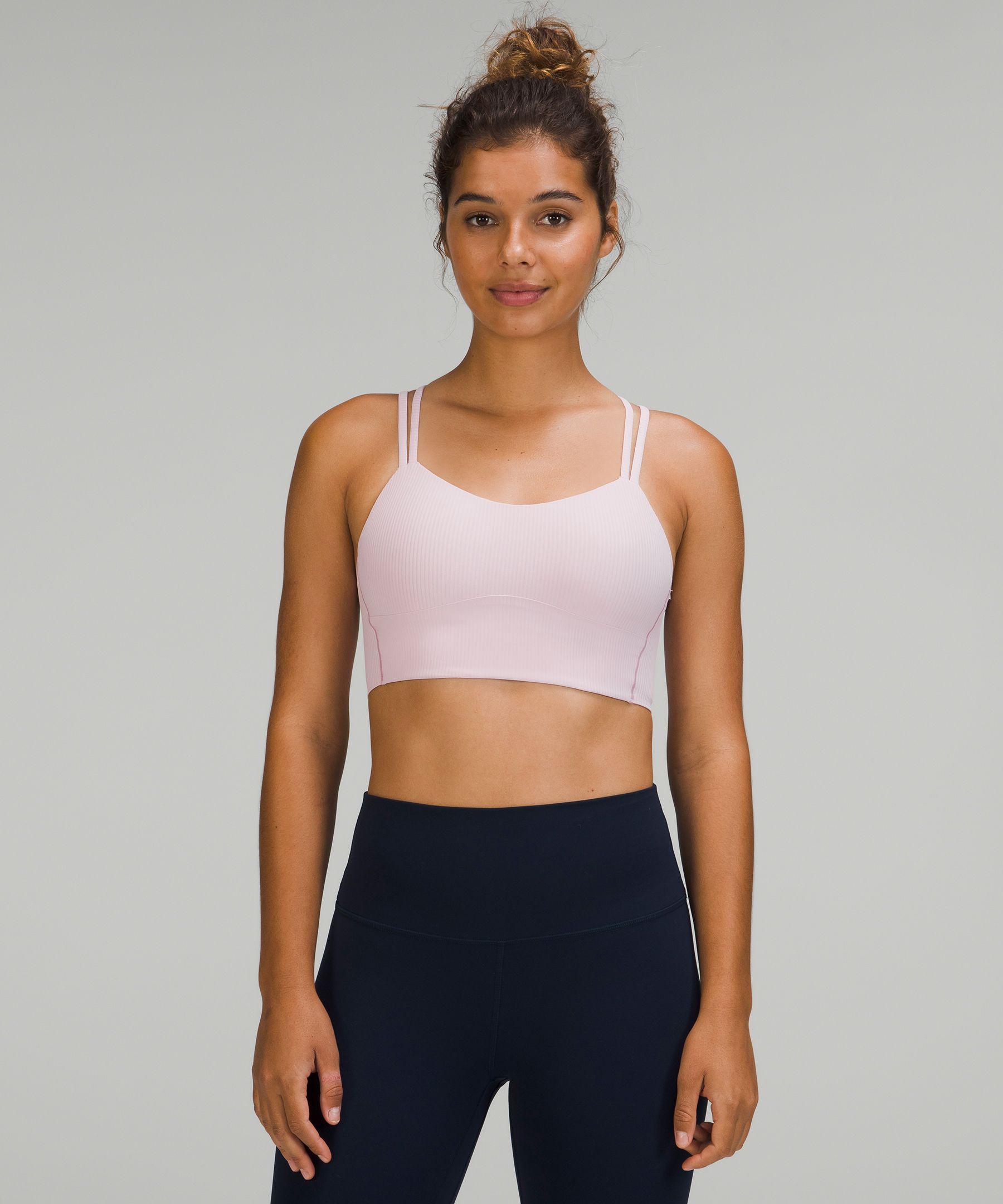Lululemon Like A Cloud Ribbed Longline Bra Light Support, B/c Cup