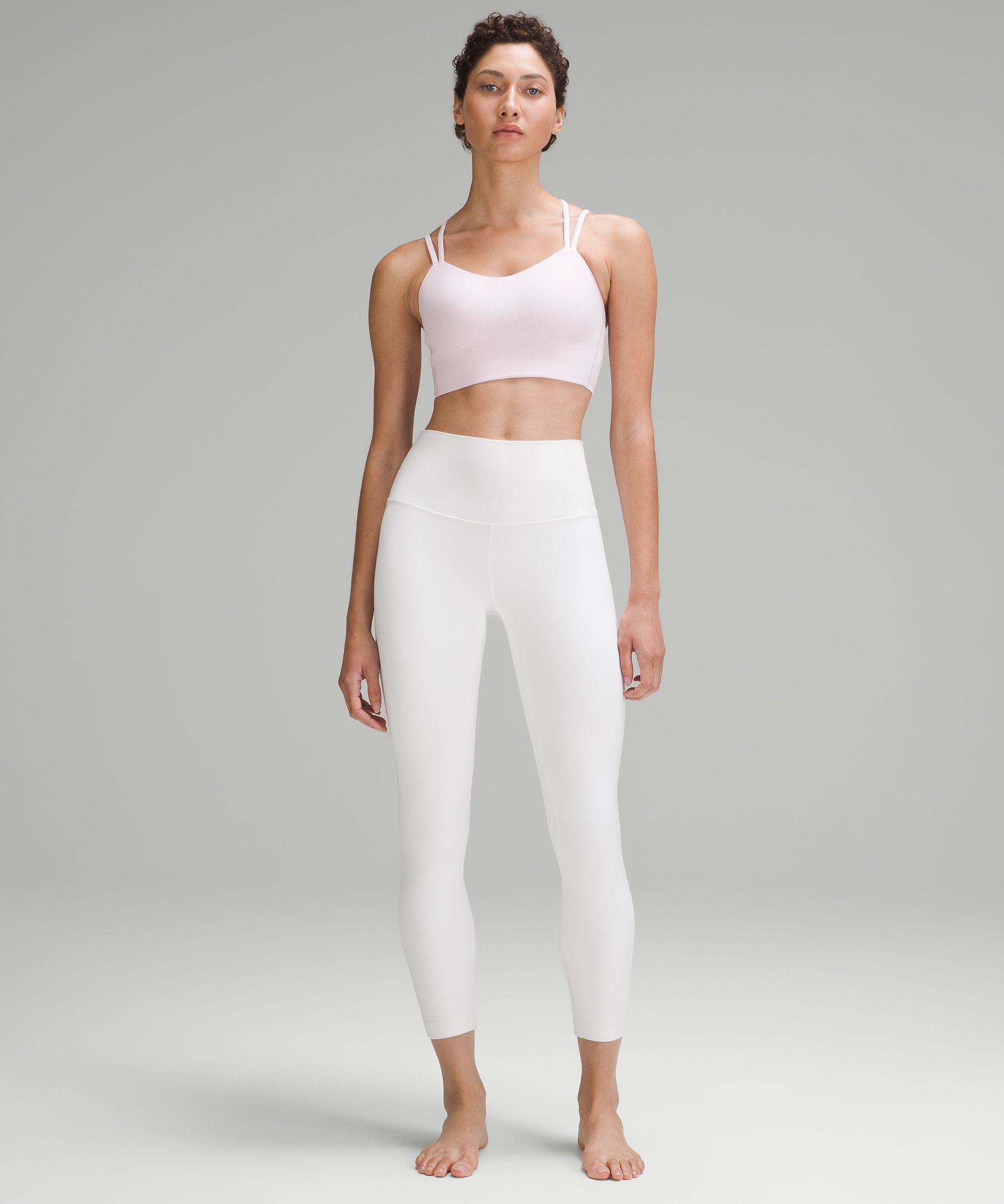 Lululemon Like a Cloud Ribbed Longline Bra *Light Support, B/C Cup -  Electric Lemon - lulu fanatics