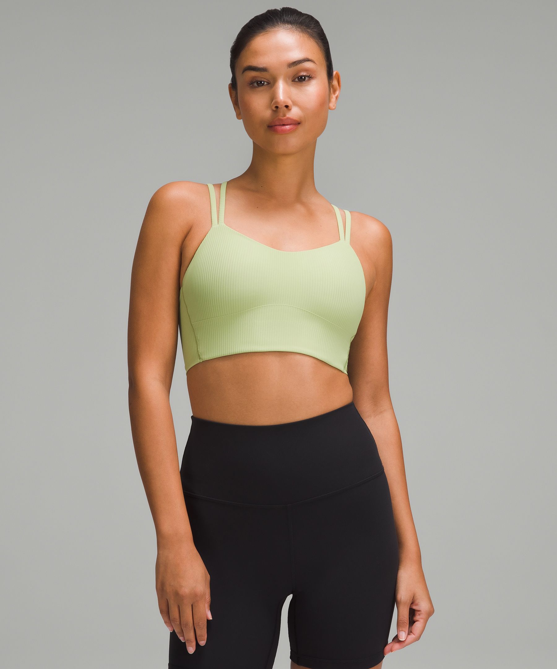 Lululemon Like A Cloud Ribbed Longline Bra Light Support, B/c Cup