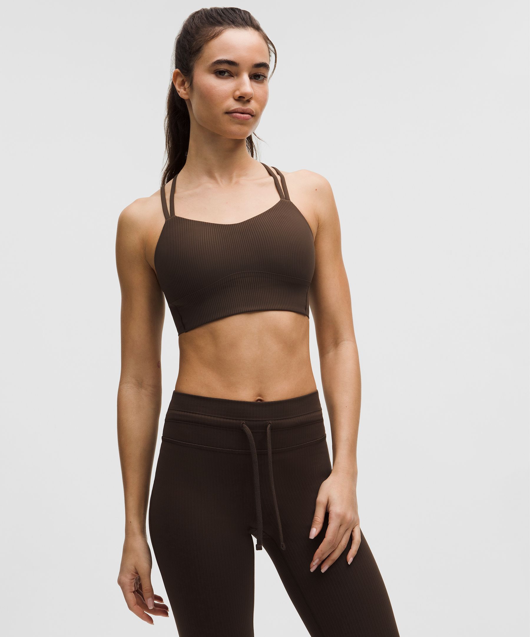 Like a Cloud リブ ロングラインブラ *ライトサポート、B/Cカップ