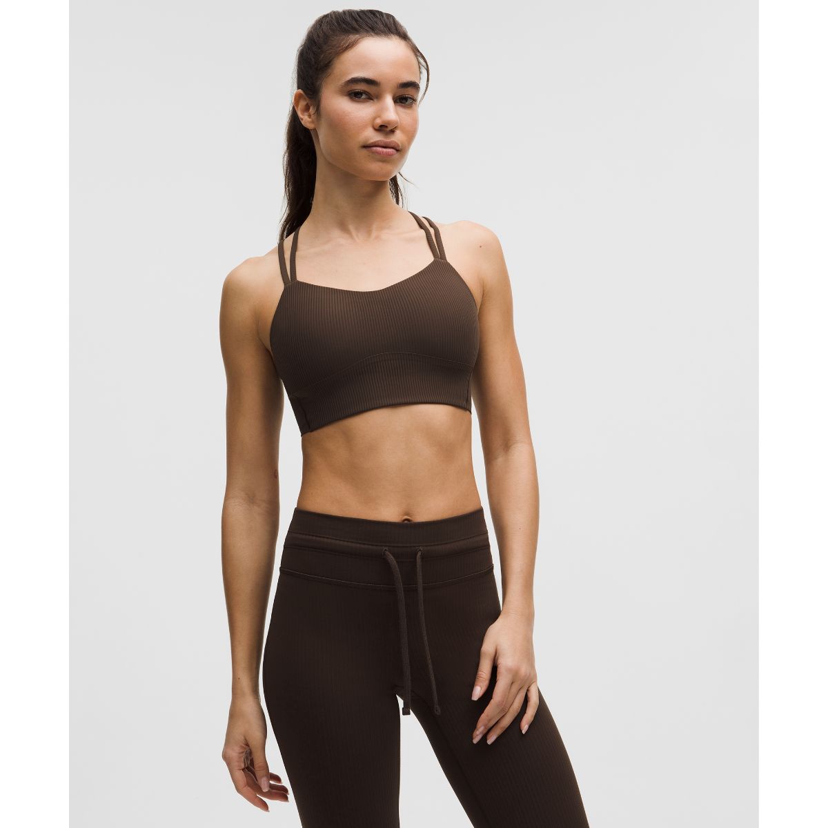 Like a Cloud Ribbed Longline Bra Light Support, B/C Cup