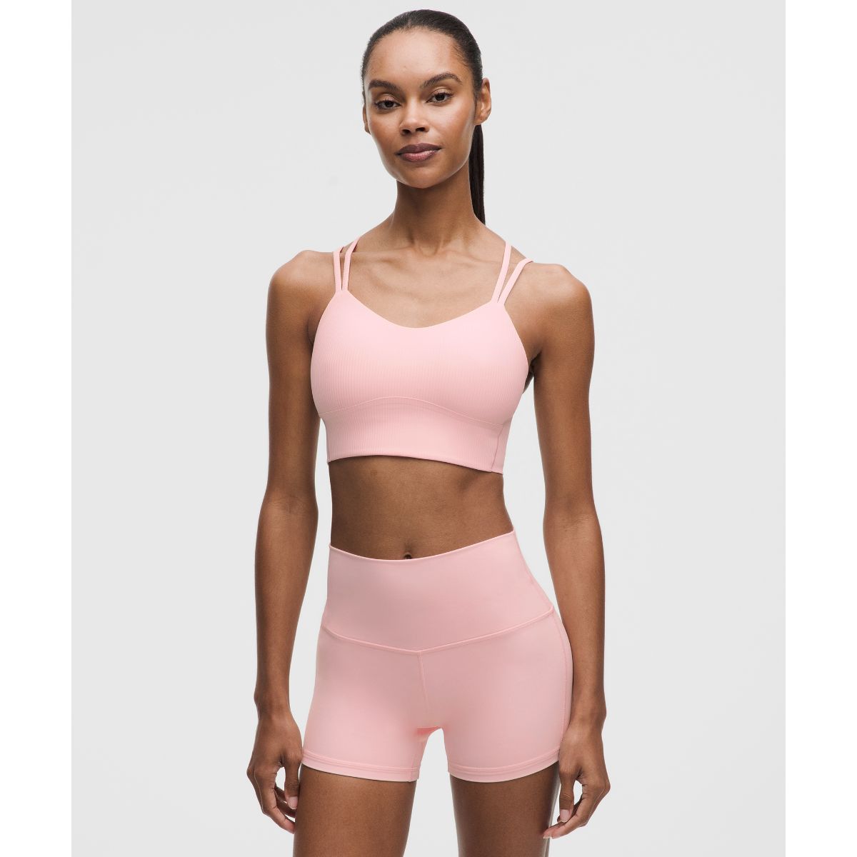 Like a Cloud Ribbed Longline Bra Light Support, B/C Cup
