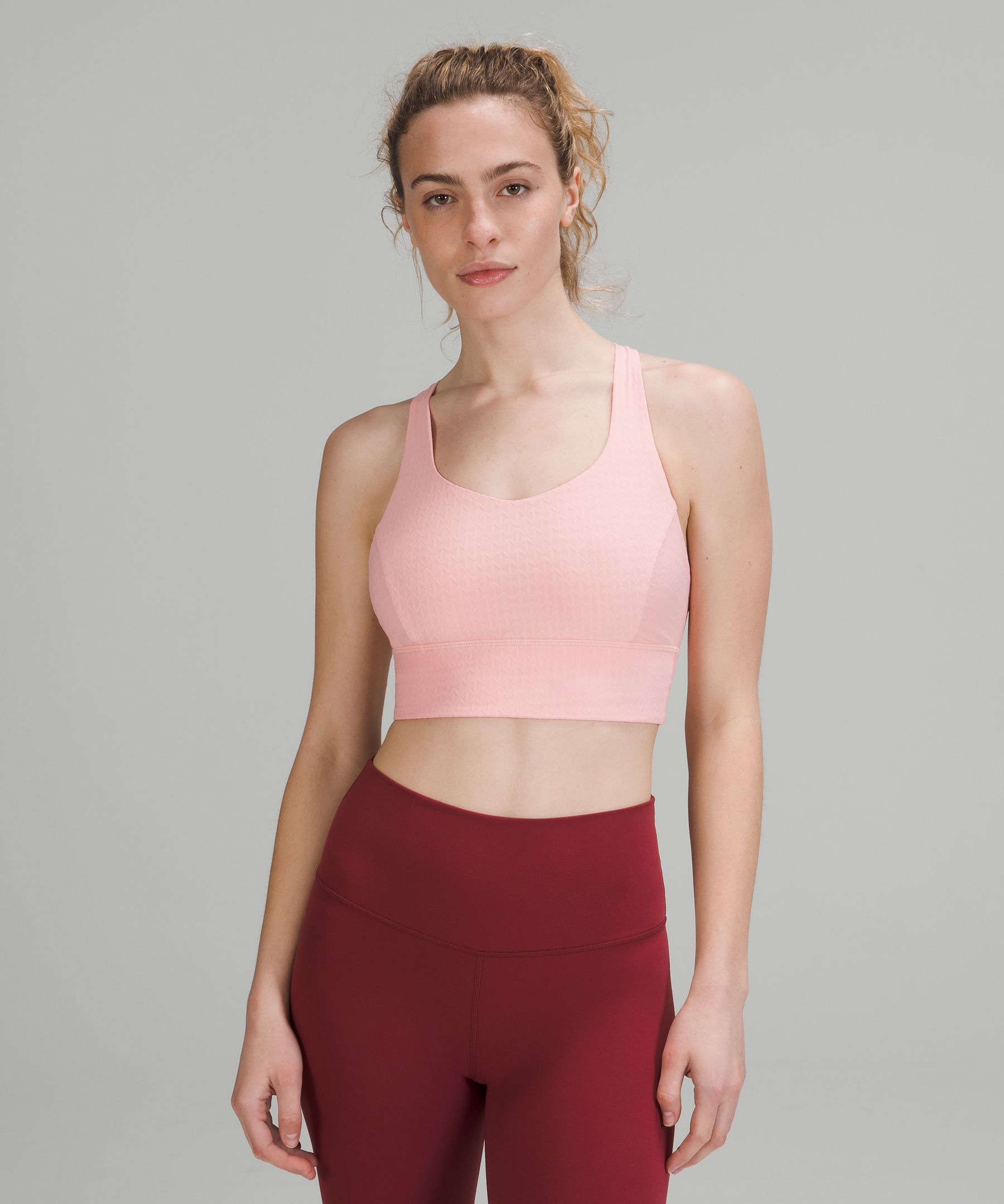 Lululemon Free To Be Serene Longline Bra Light Support, C/d Cup In Dew Pink  | ModeSens