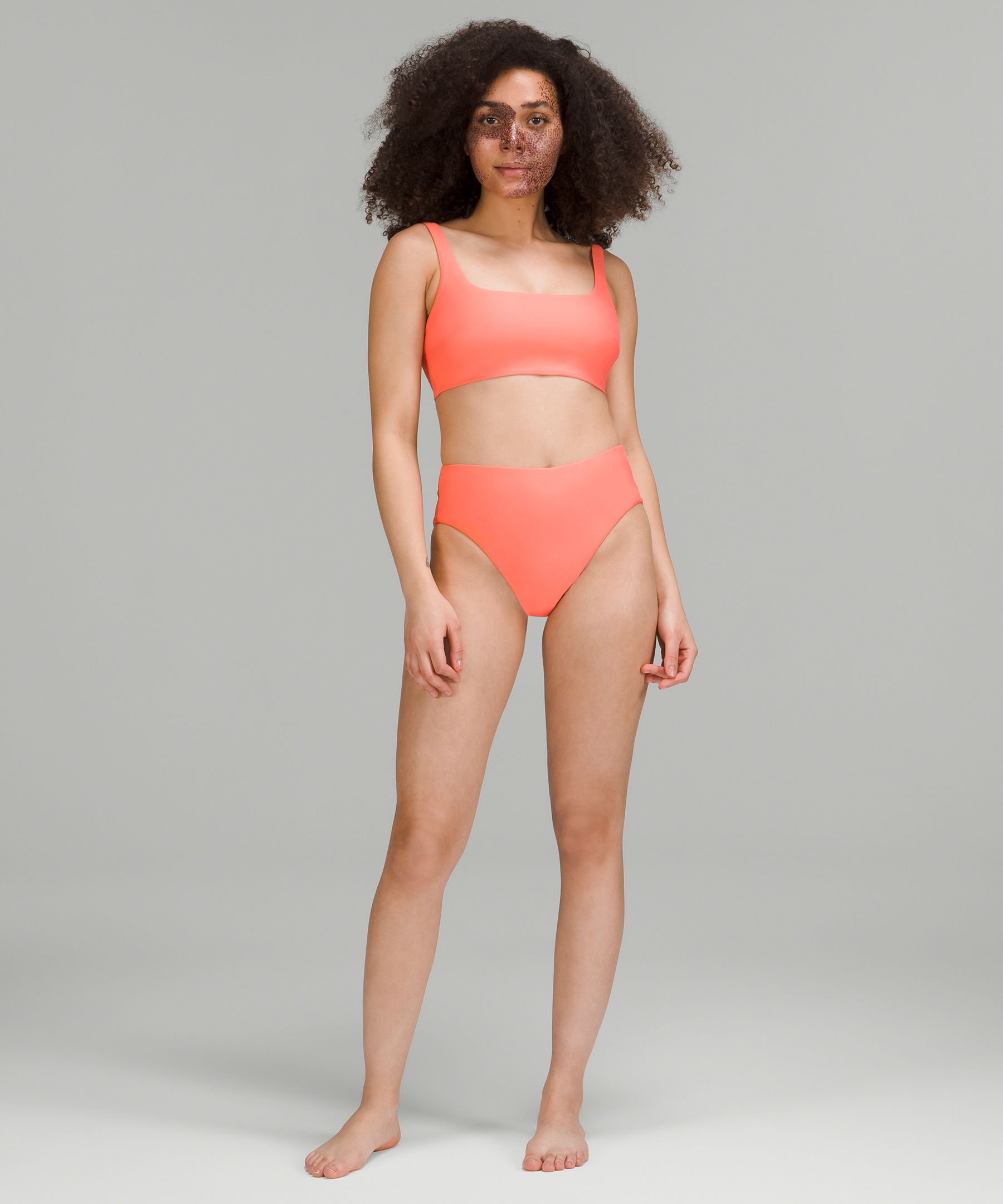 Waterside Square-Neck Swim Top *B/C Cup