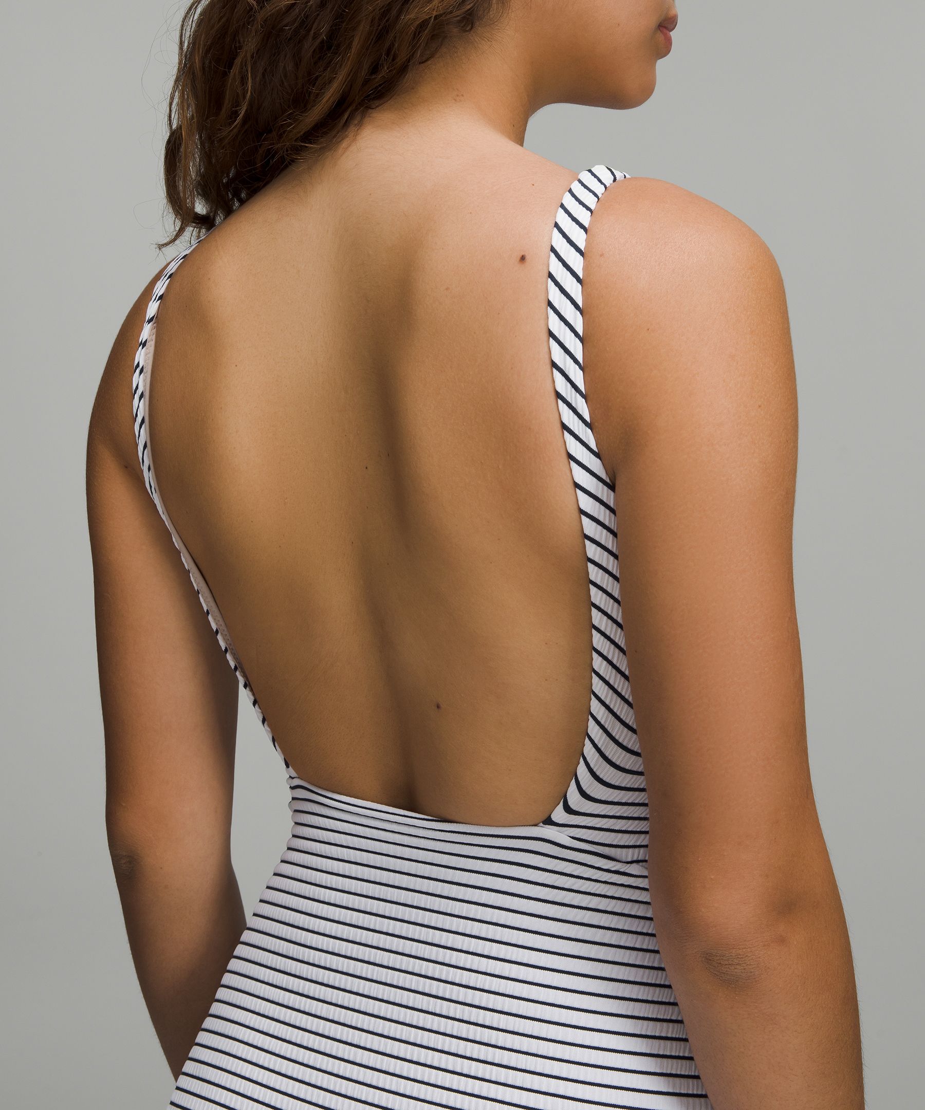 Waterside Square-Neck One-Piece *Smocke