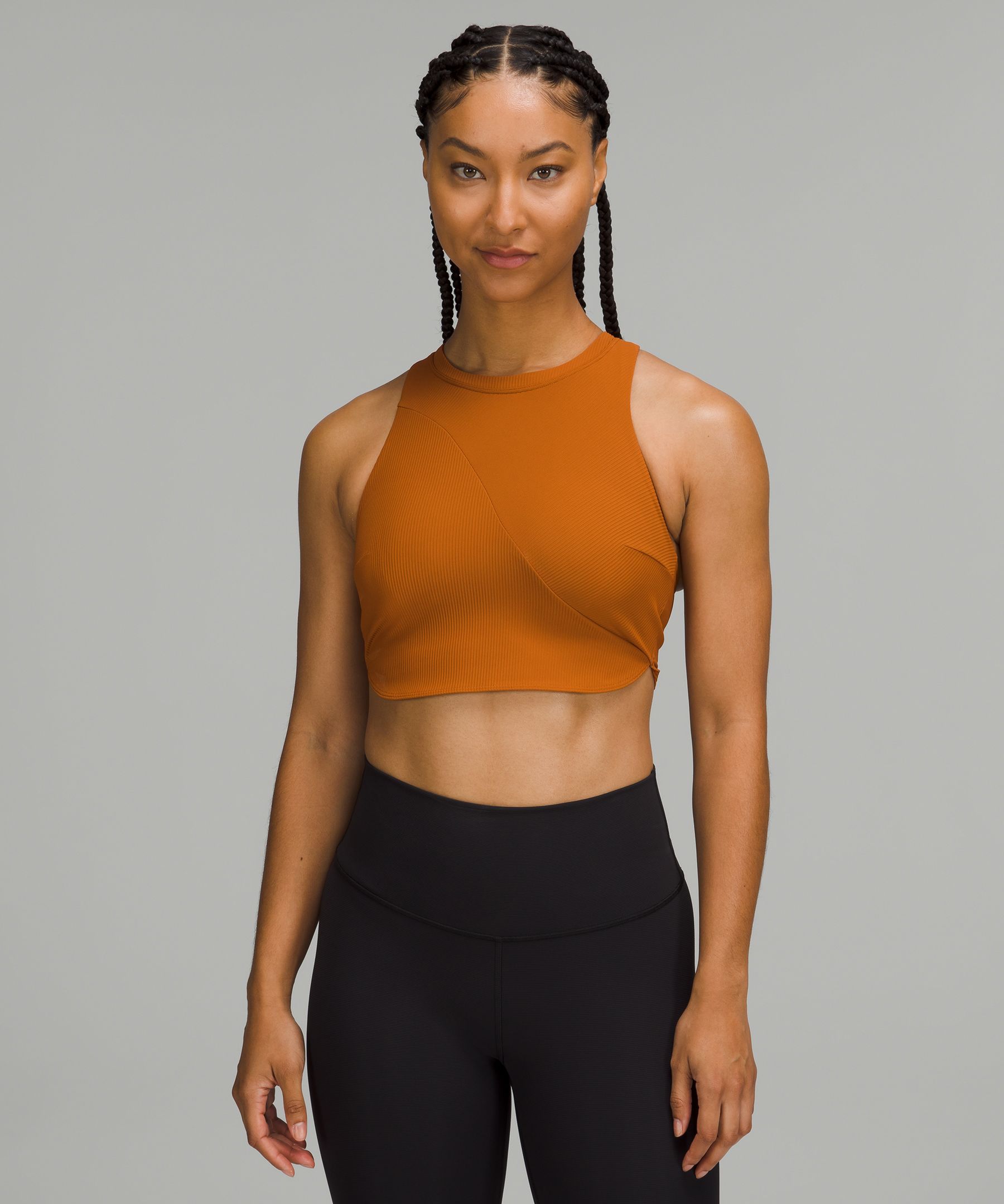 Lululemon Free to Be Ribbed Longline Bra, Women's Fashion