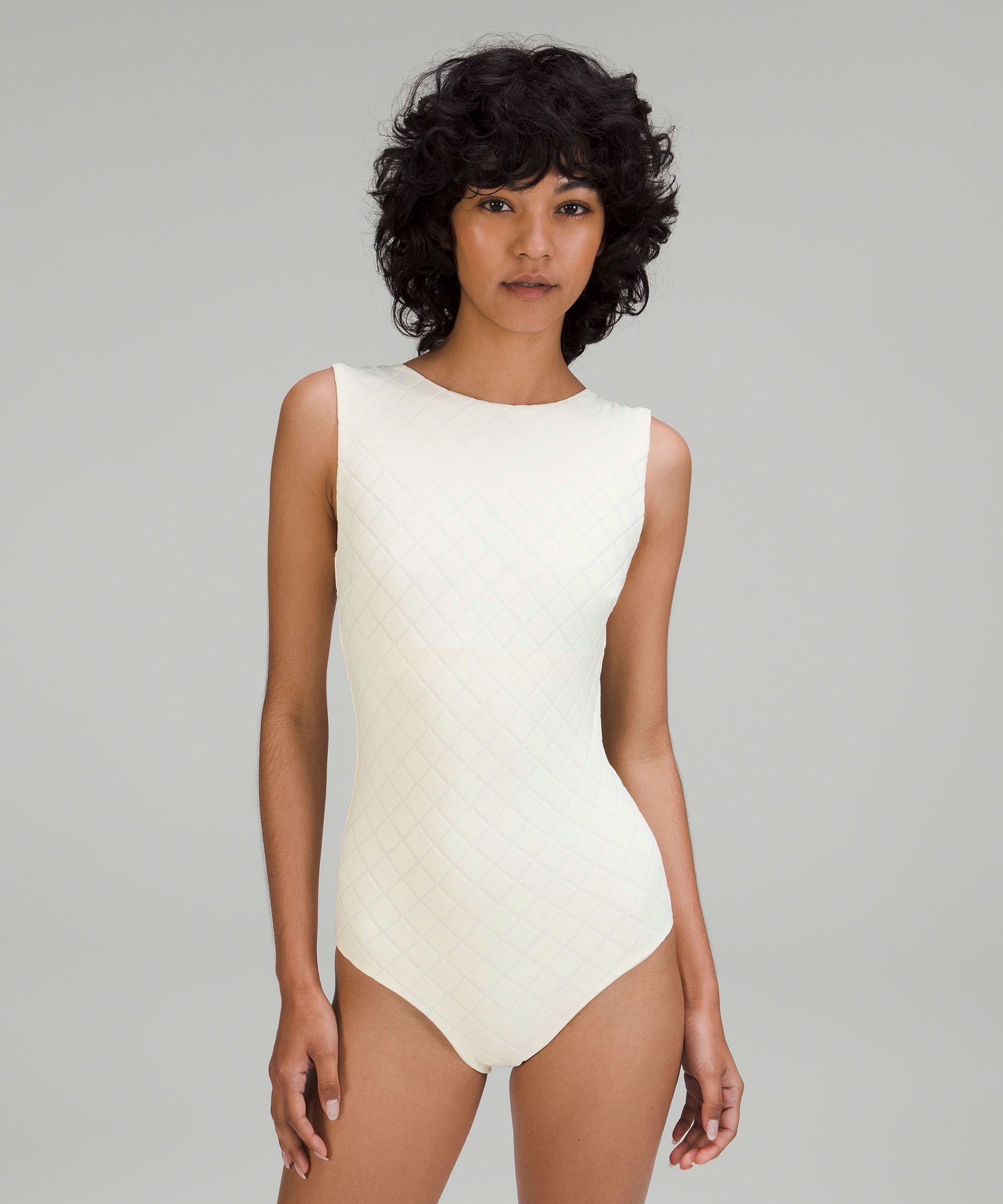 Waterside High Neck One Piece Swimsuit Diamond lululemon Hong