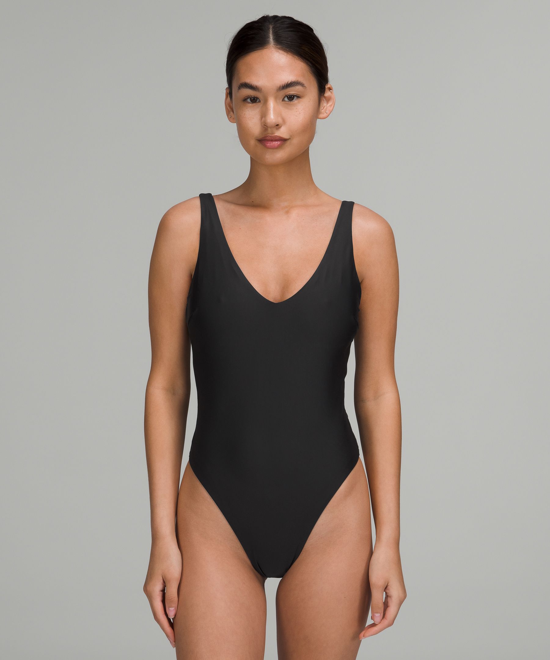 Lululemon Waterside V-Neck Skimpy-Fit One-Piece Swimsuit