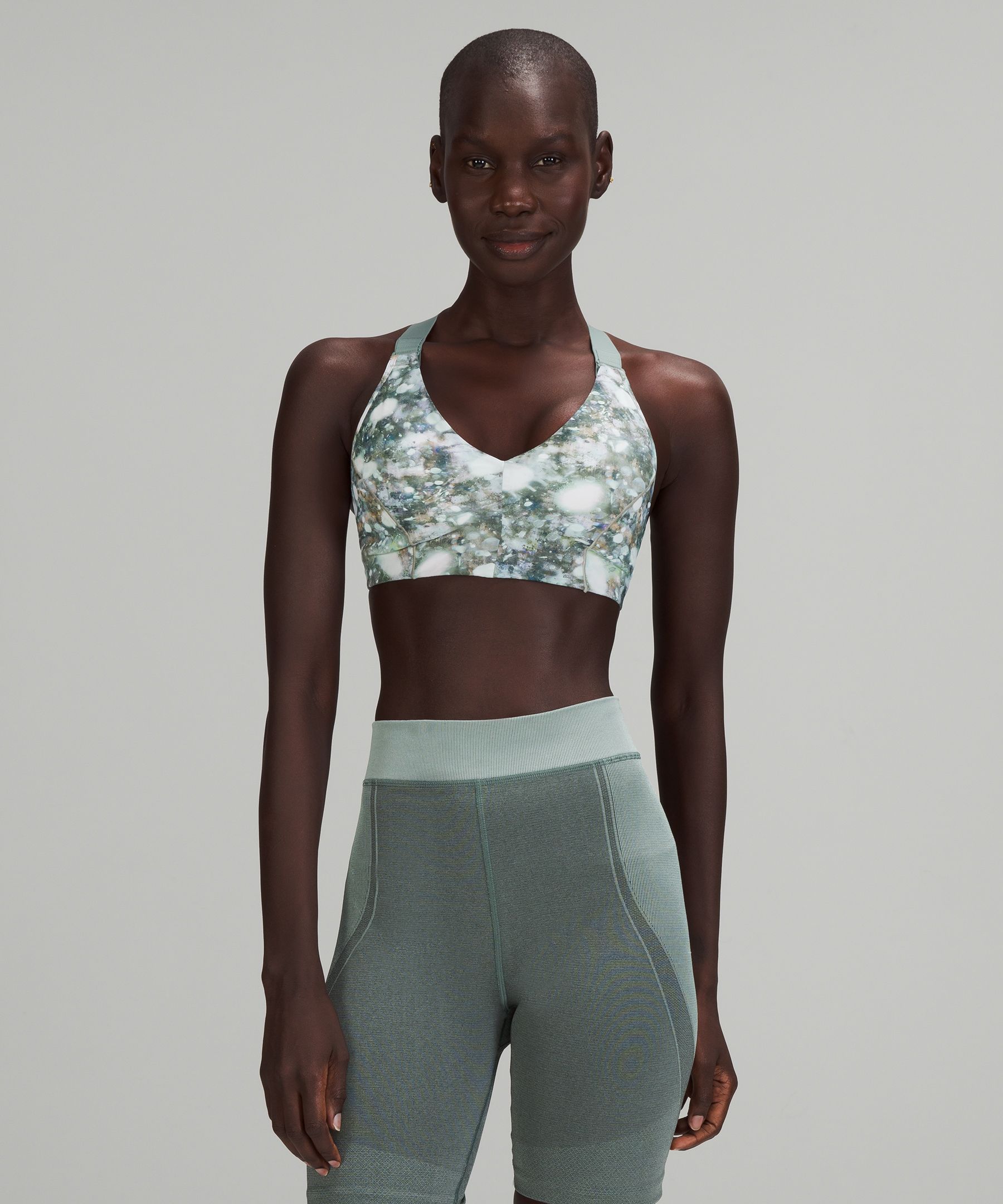 lululemon lab V-Neck Train Bra *Print | Lululemon UK