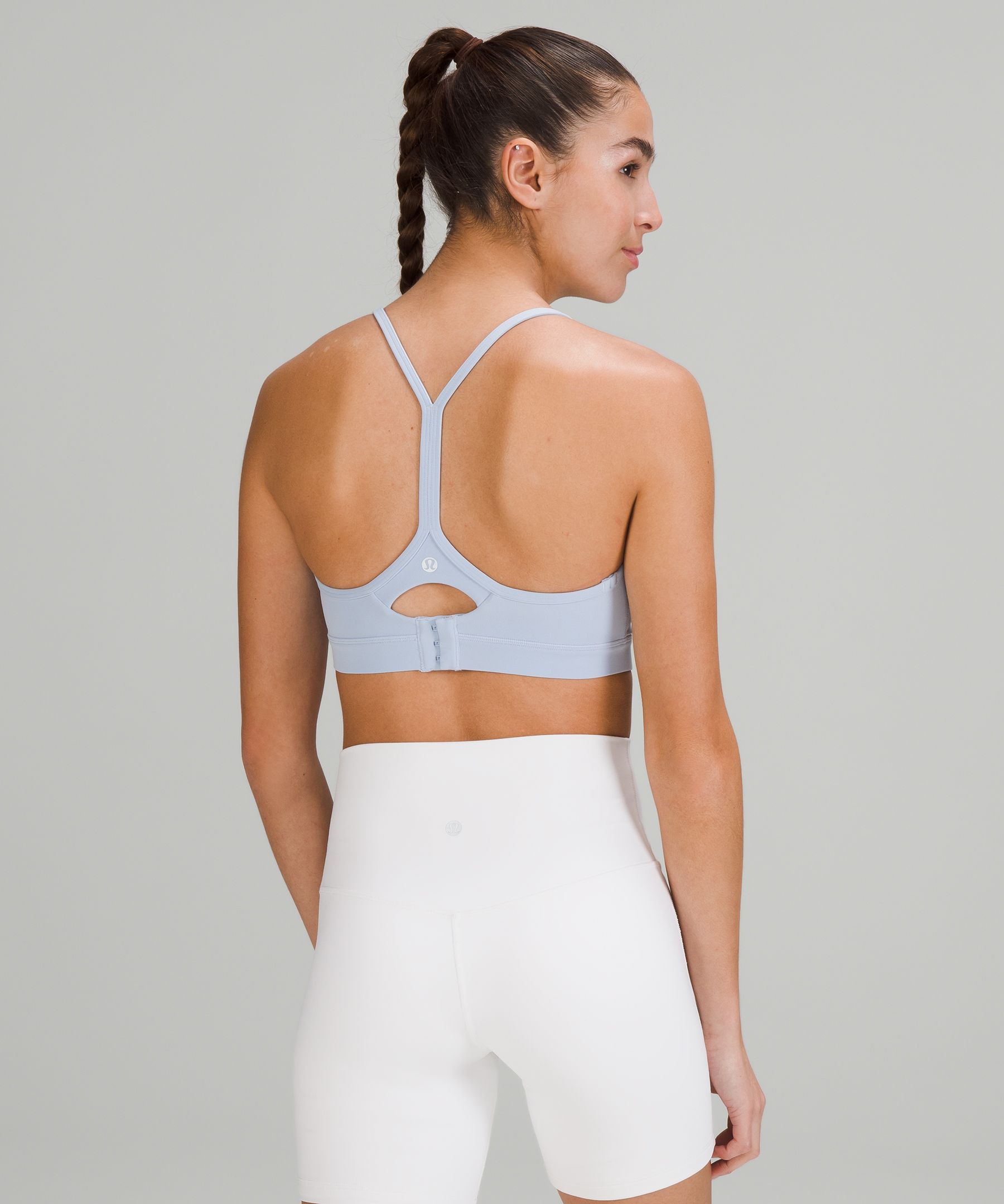 Lululemon Athletica Flow Y Bra Light Support, A–C Cups (White, 4