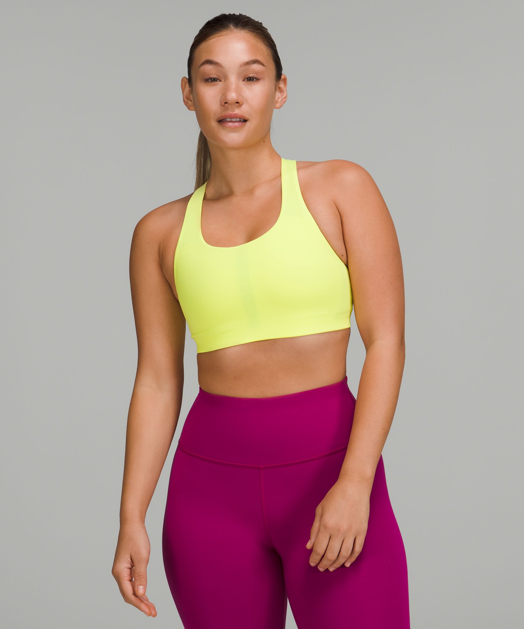 Lululemon Invigorate Bra with Clasp *High Support, B/C Cup - Magenta Purple  - lulu fanatics