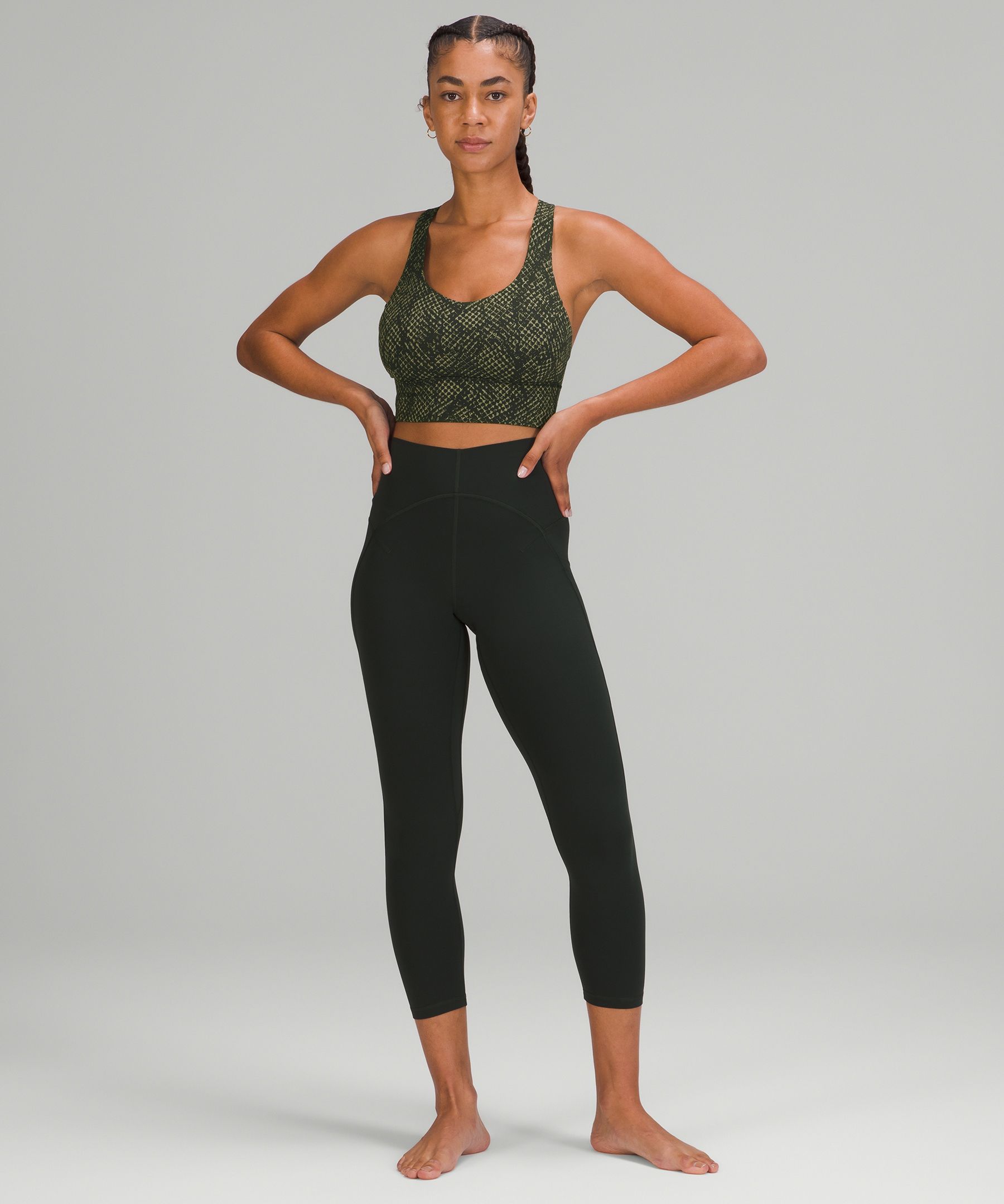 Lululemon Free to BE Serene Bra Long LINE - HHLR (Heathered Lunar Rock)