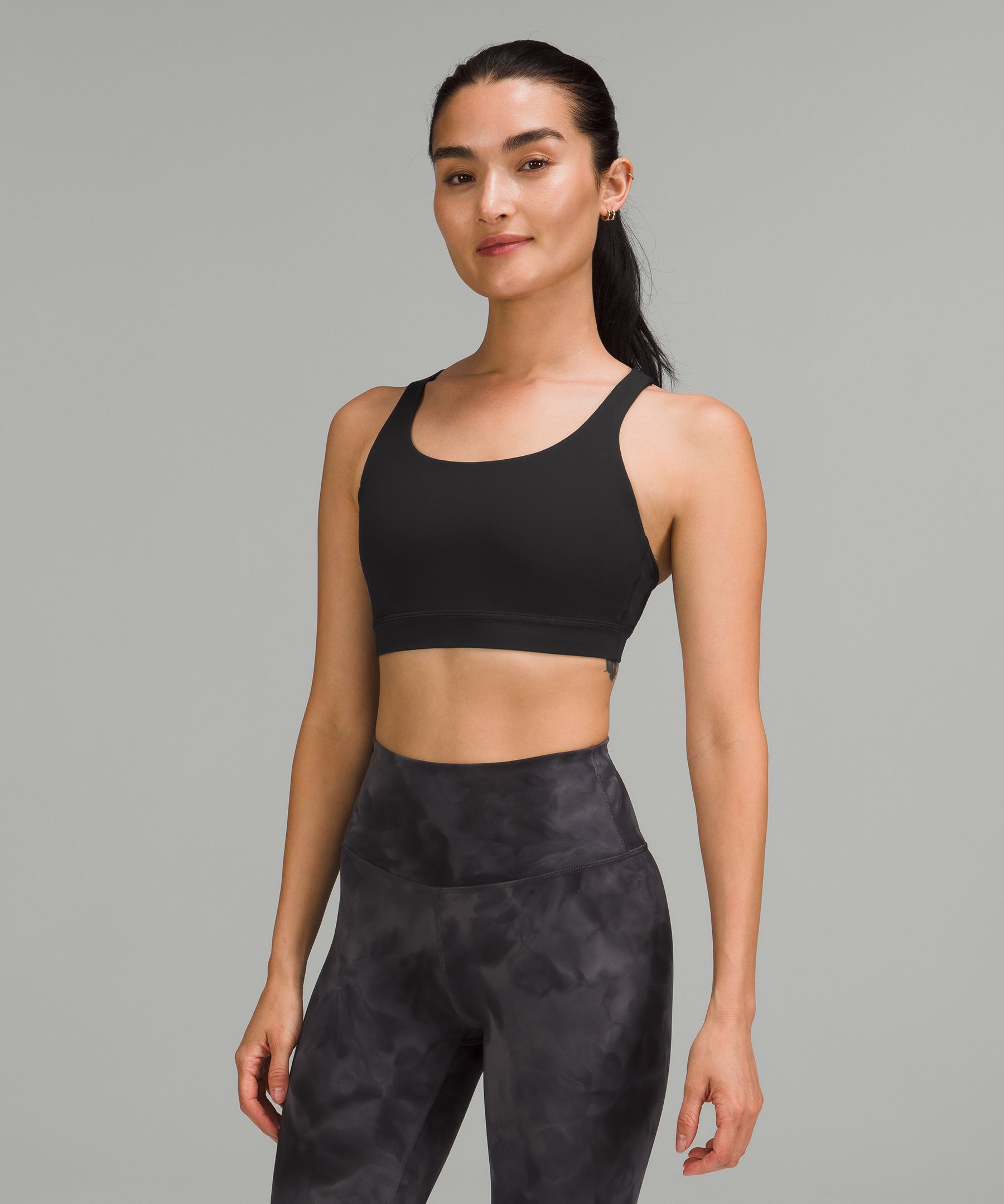 LULULEMON Charcoal White Static Size 4 Sports Bra – Shop Prior Attire