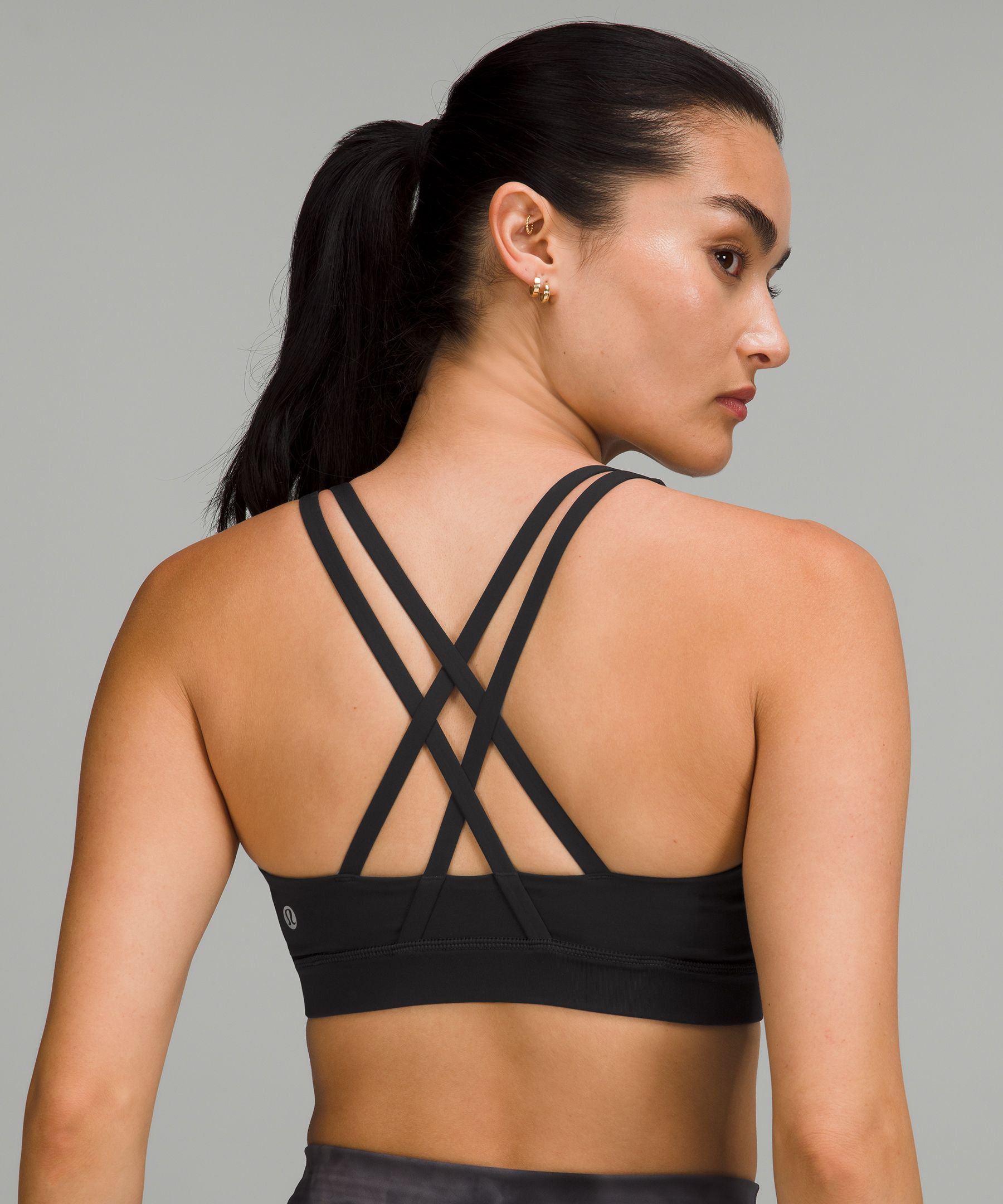 Lululemon Pace Perfect Bra - Air Time White Black - lulu fanatics