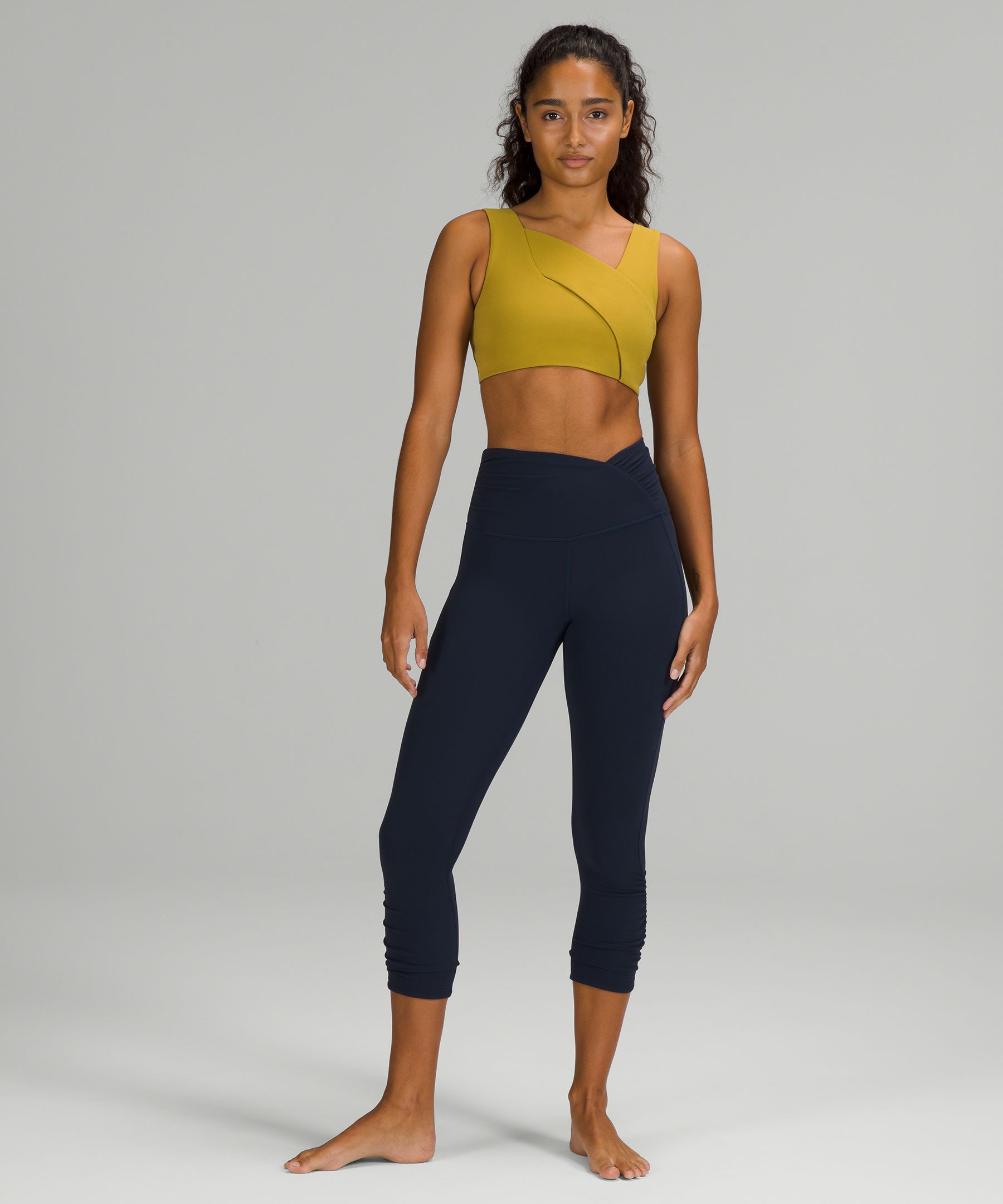 lululemon athletica, Tops, Nulu Frontdarting Yoga Bra Light Supportbc