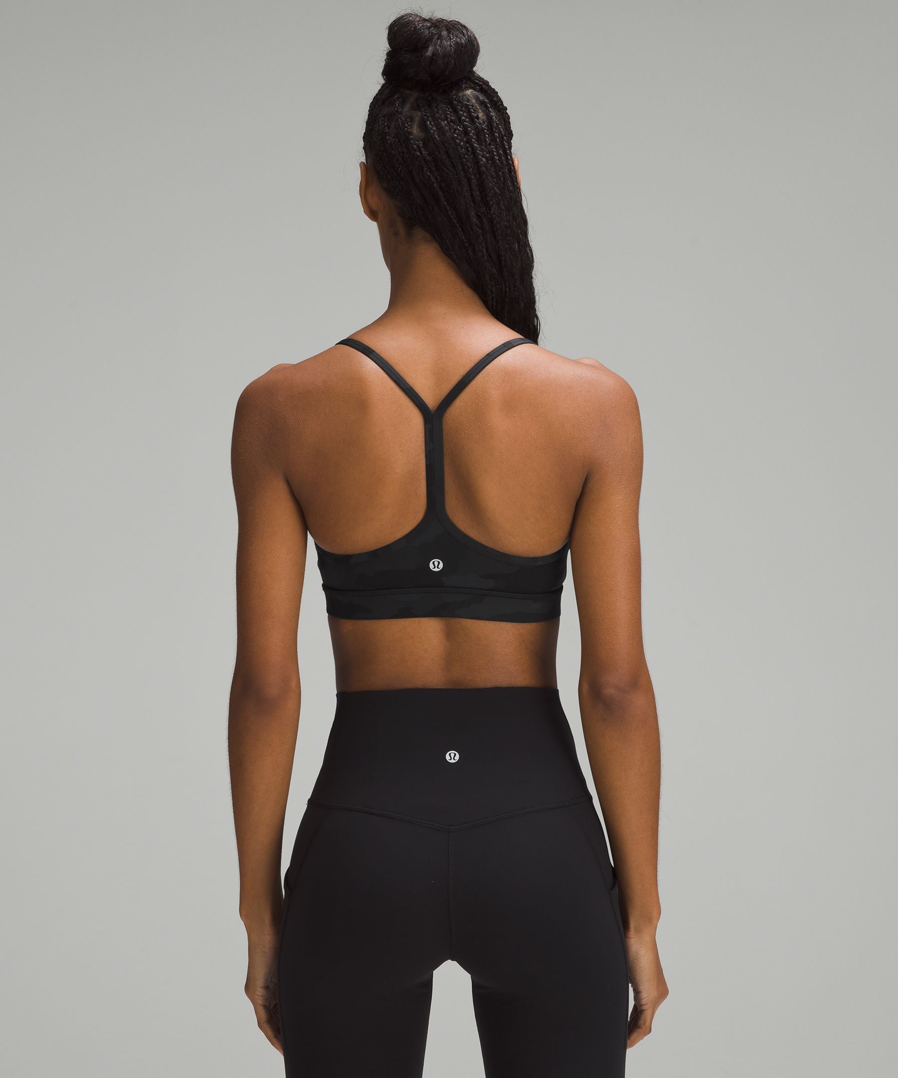 Lululemon Flow Y Bra IV - Black - lulu fanatics