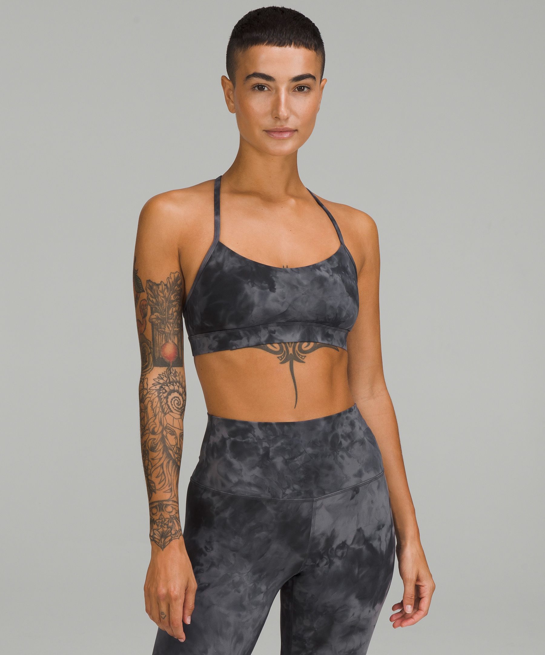 Lululemon Flow Y Nulu Bra Light Support, A-c Cups In Black