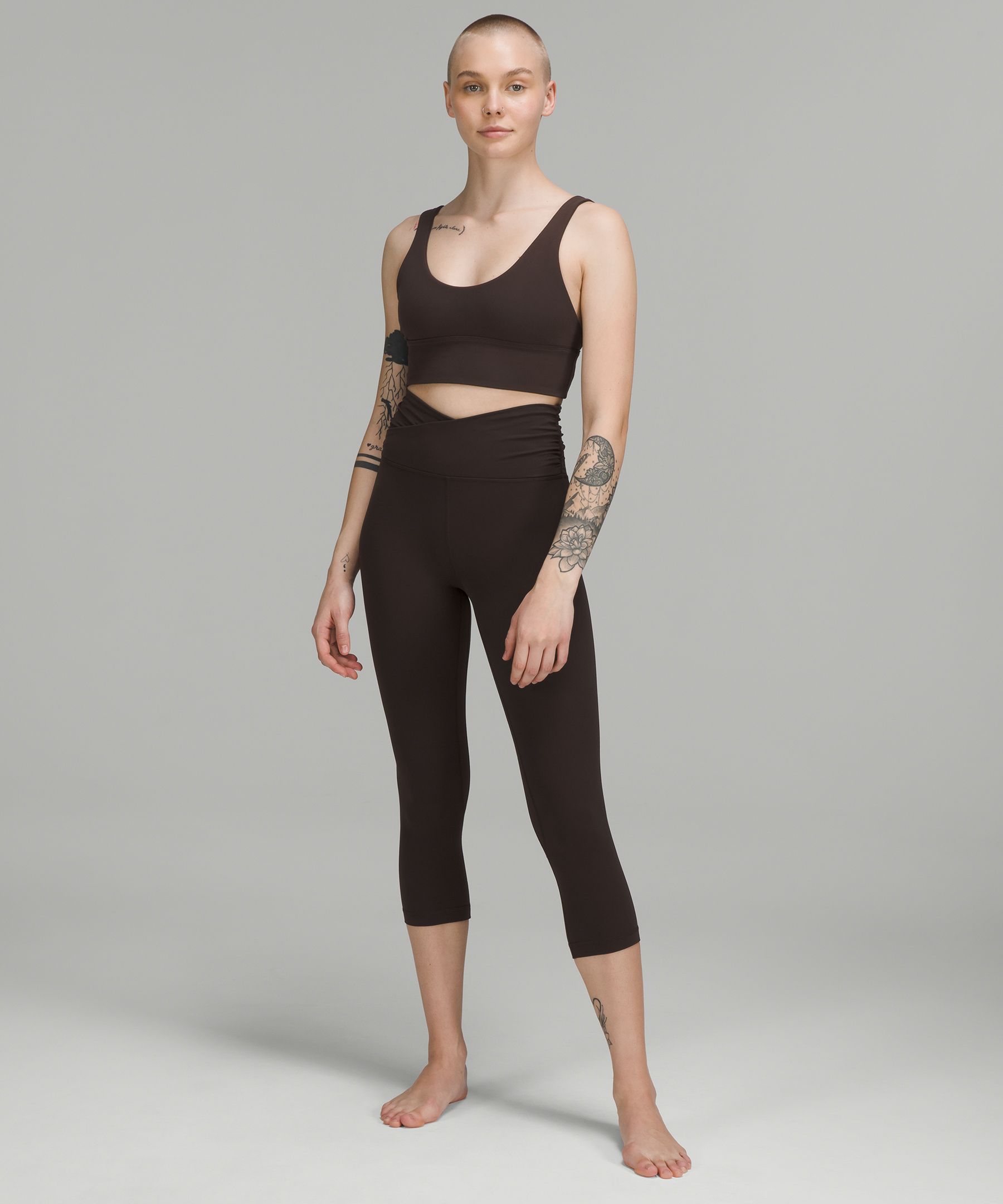 Lululemon In Alignment Longline Bra *Light Support, B/C Cup - Lavender Dew  - lulu fanatics