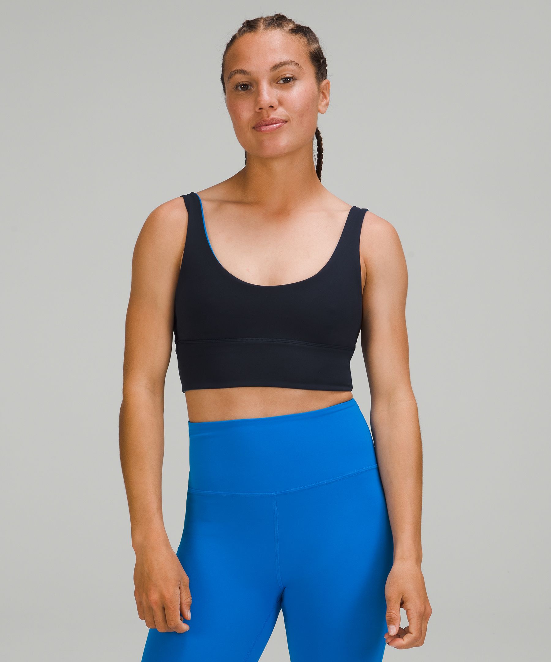 Lululemon Align™ Reversible Bra Light Support, A/b Cup In French Press/black