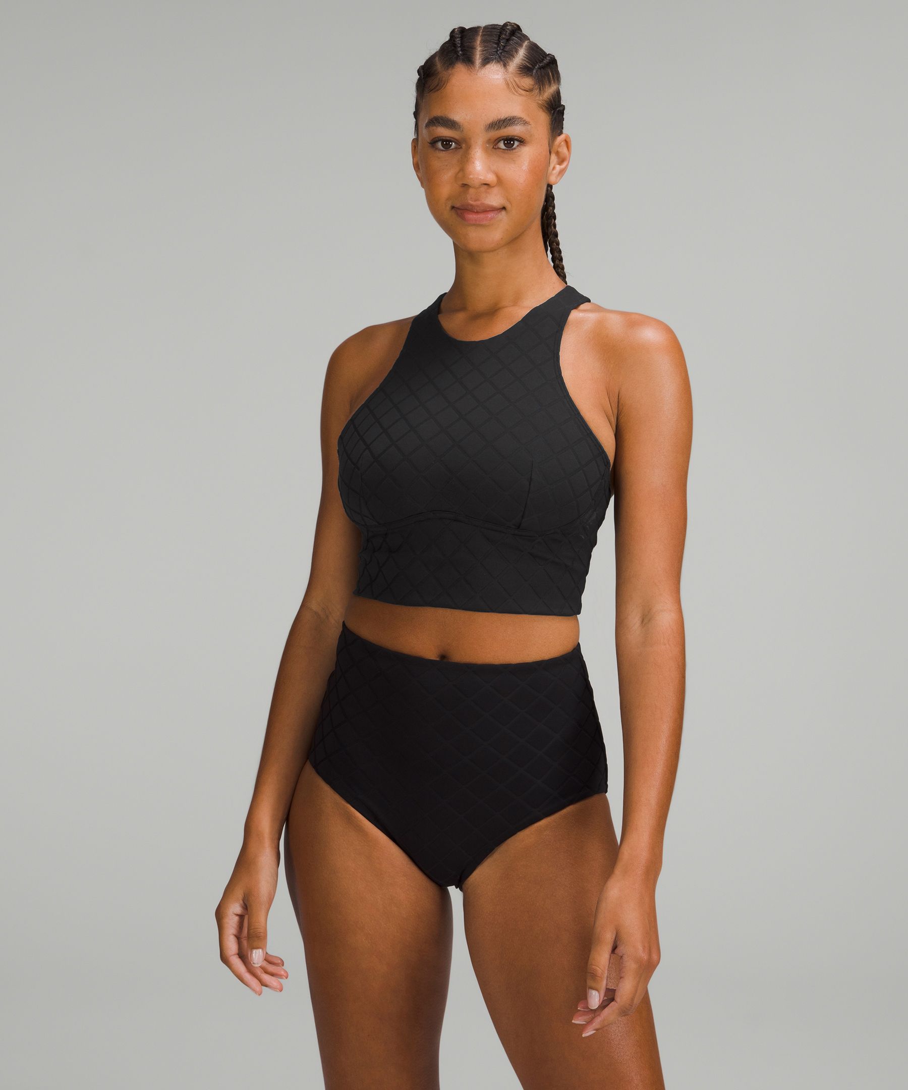 Diamond Grid Swim Top C D Cup lululemon MY