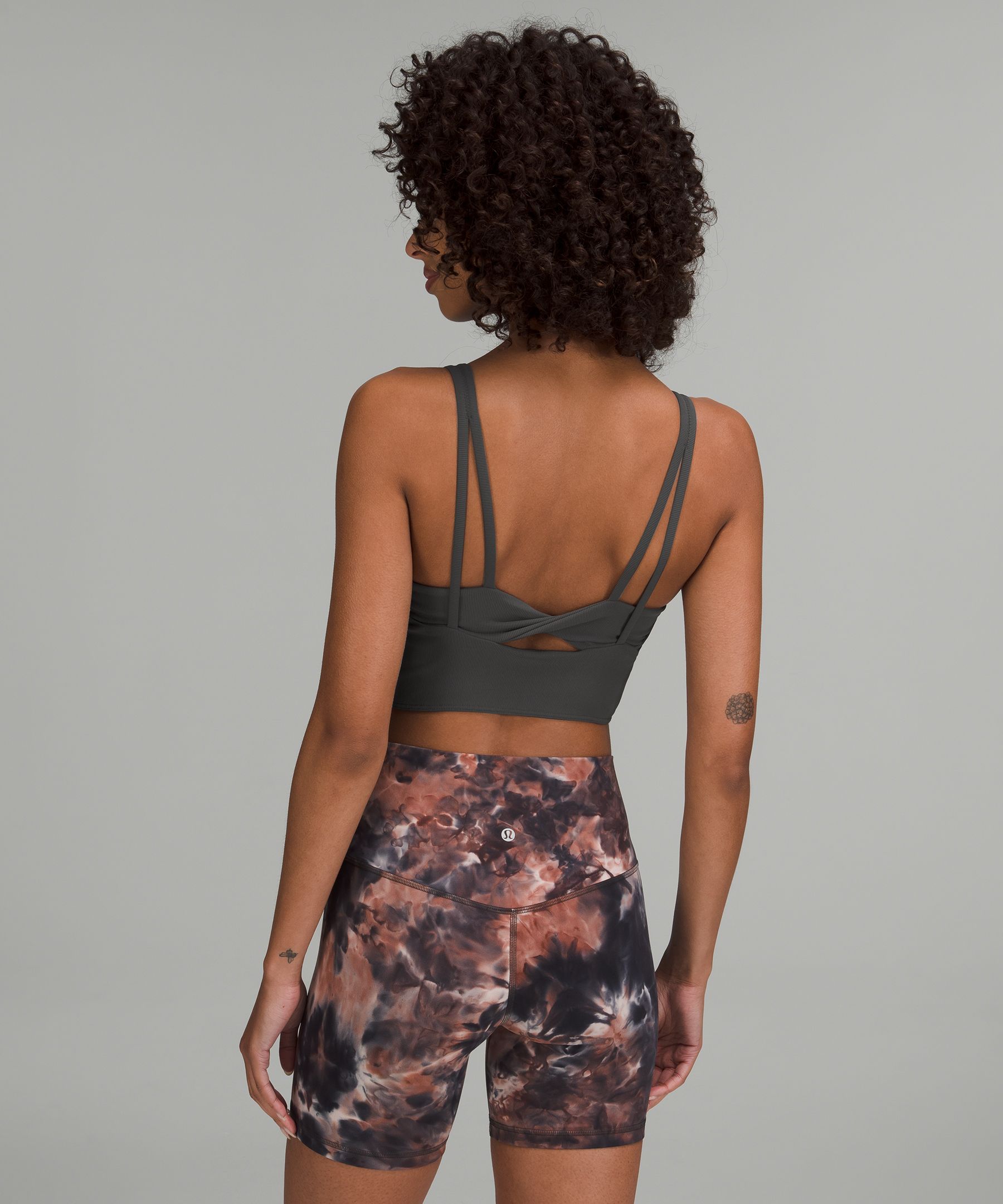 Ribbed Back-Twist Yoga Bra *Light Support, C/D Cup