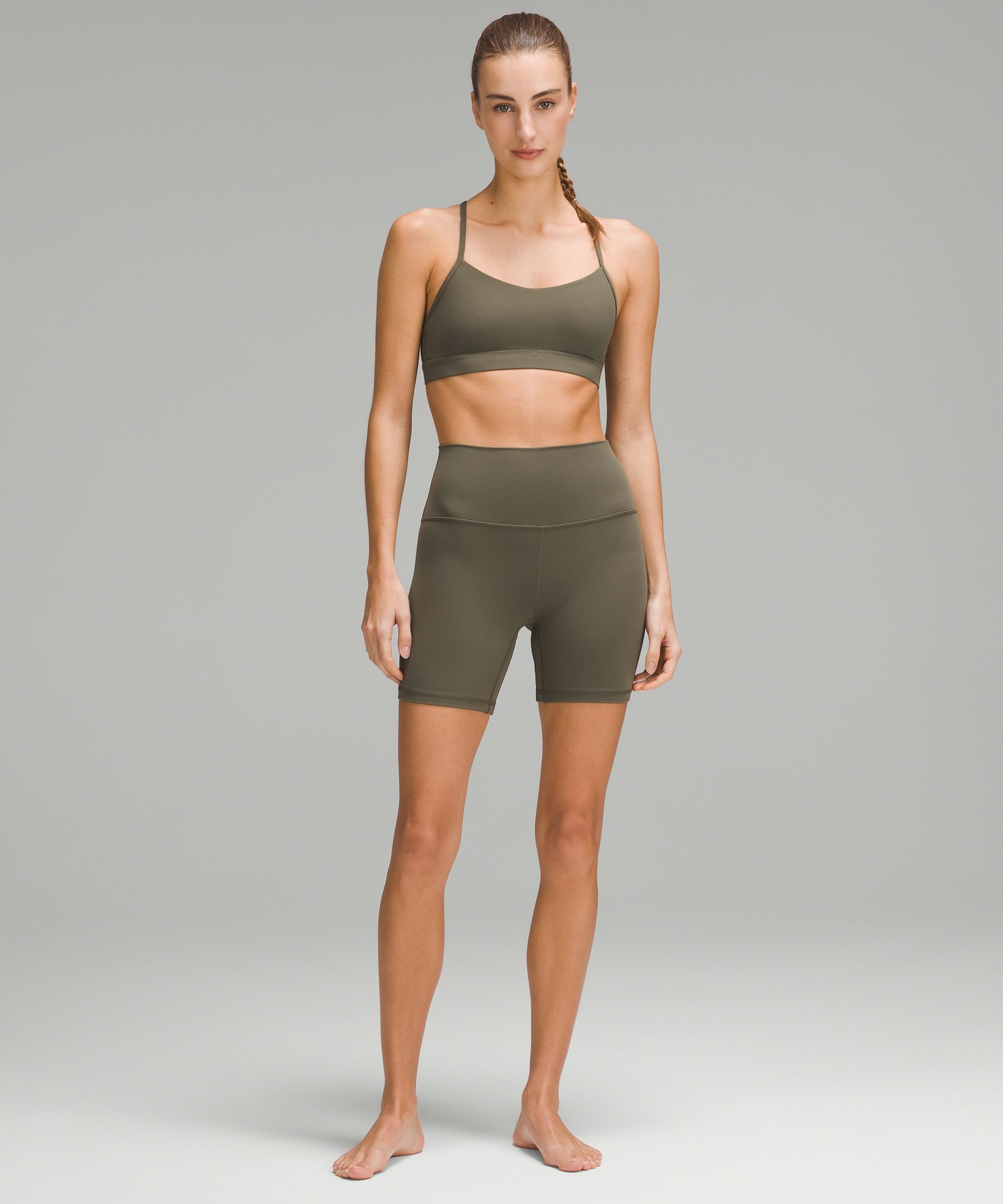 Lululemon Flow Y Bra Nulu *Light Support, A–C Cups - Sable - lulu