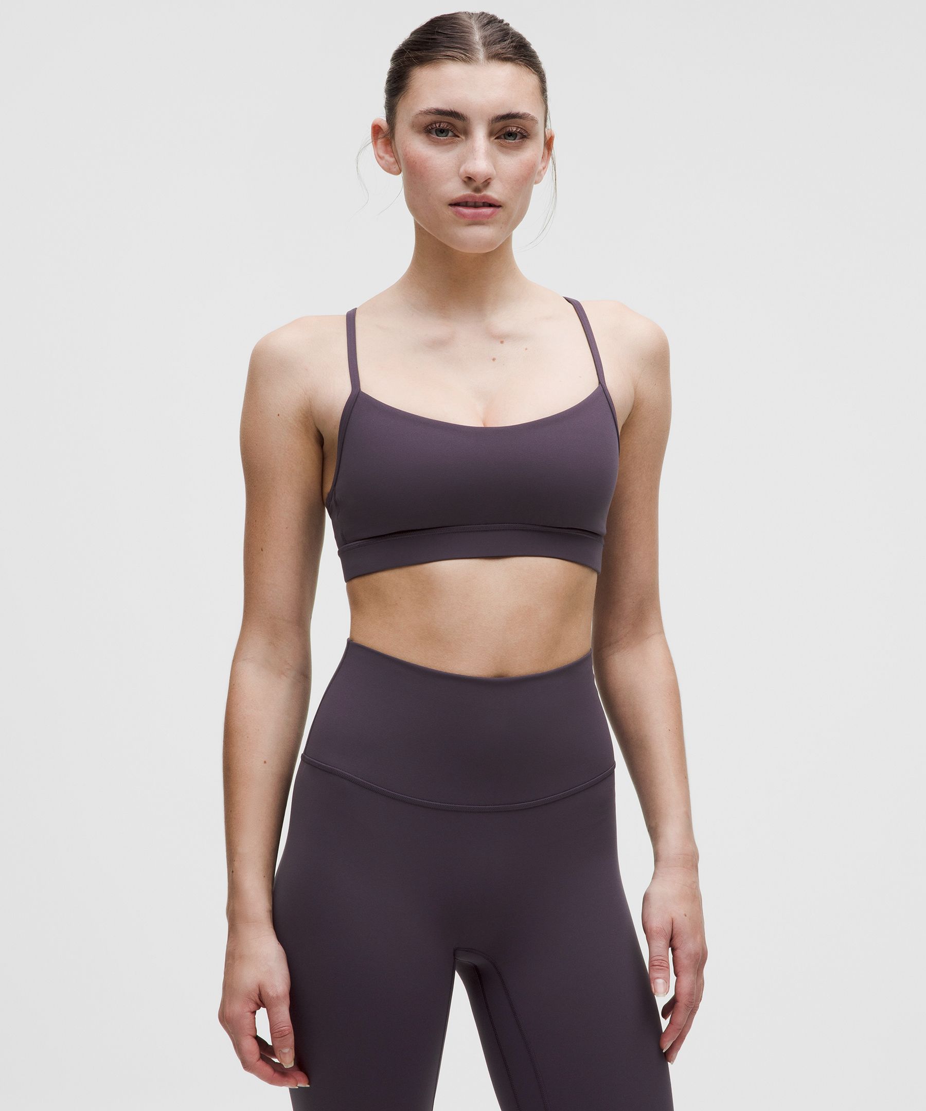 Lululemon Flow Y Bra Nulu In Purple