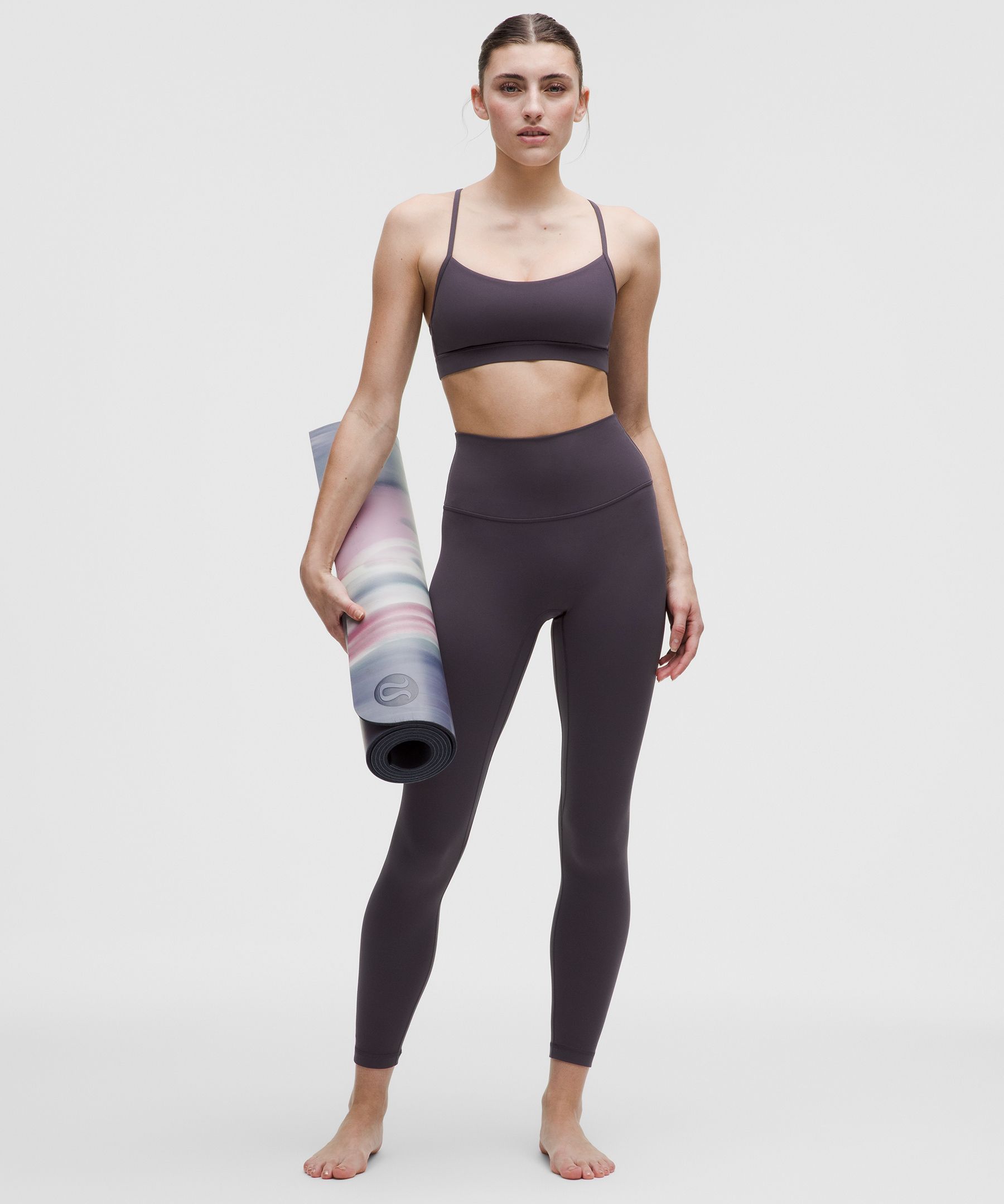 Lululemon Flow Y Bra Nulu In Purple