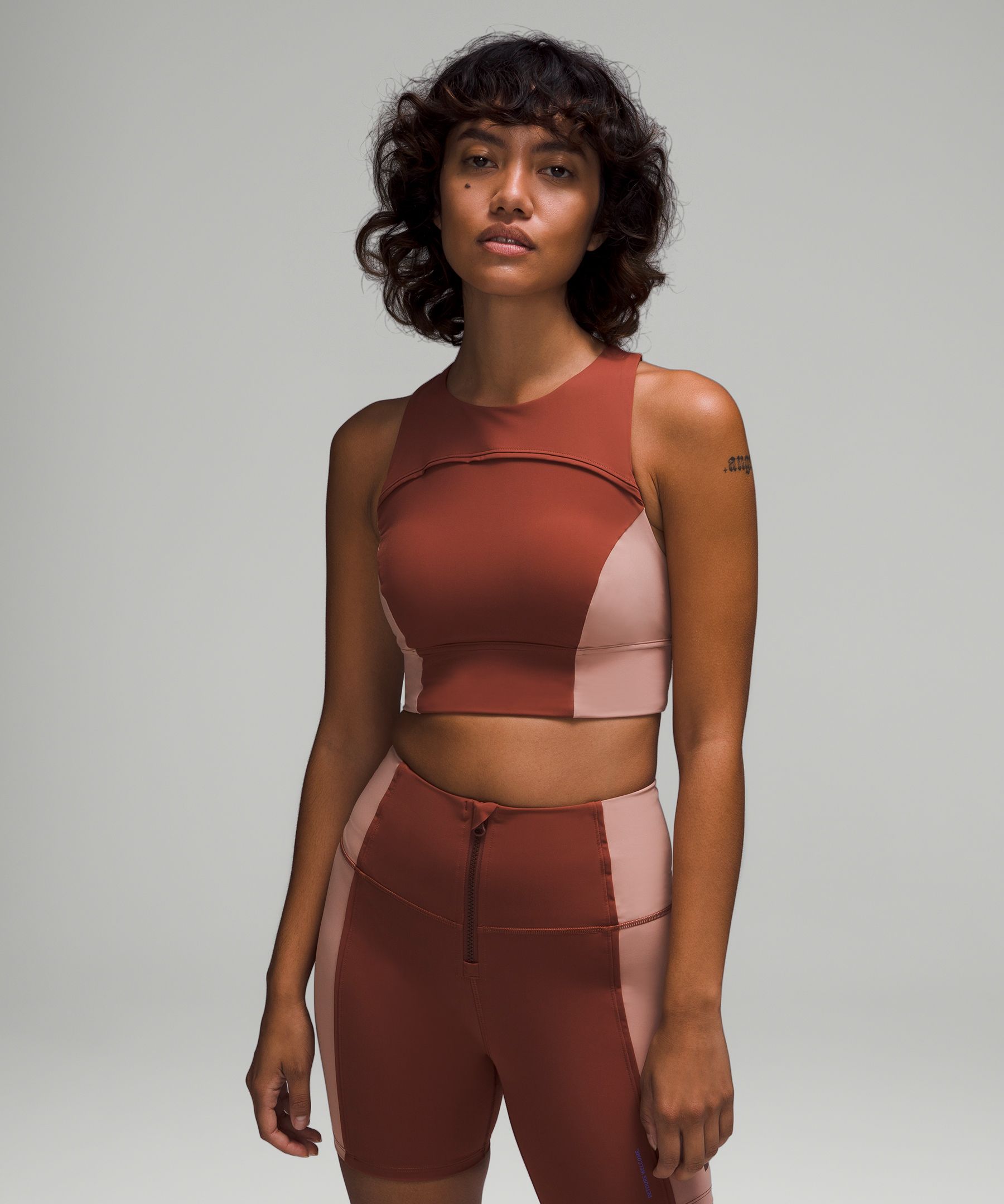 Lululemon Hike To Swim Bra In Ancient Copperpink Clayancient Copper Modesens 