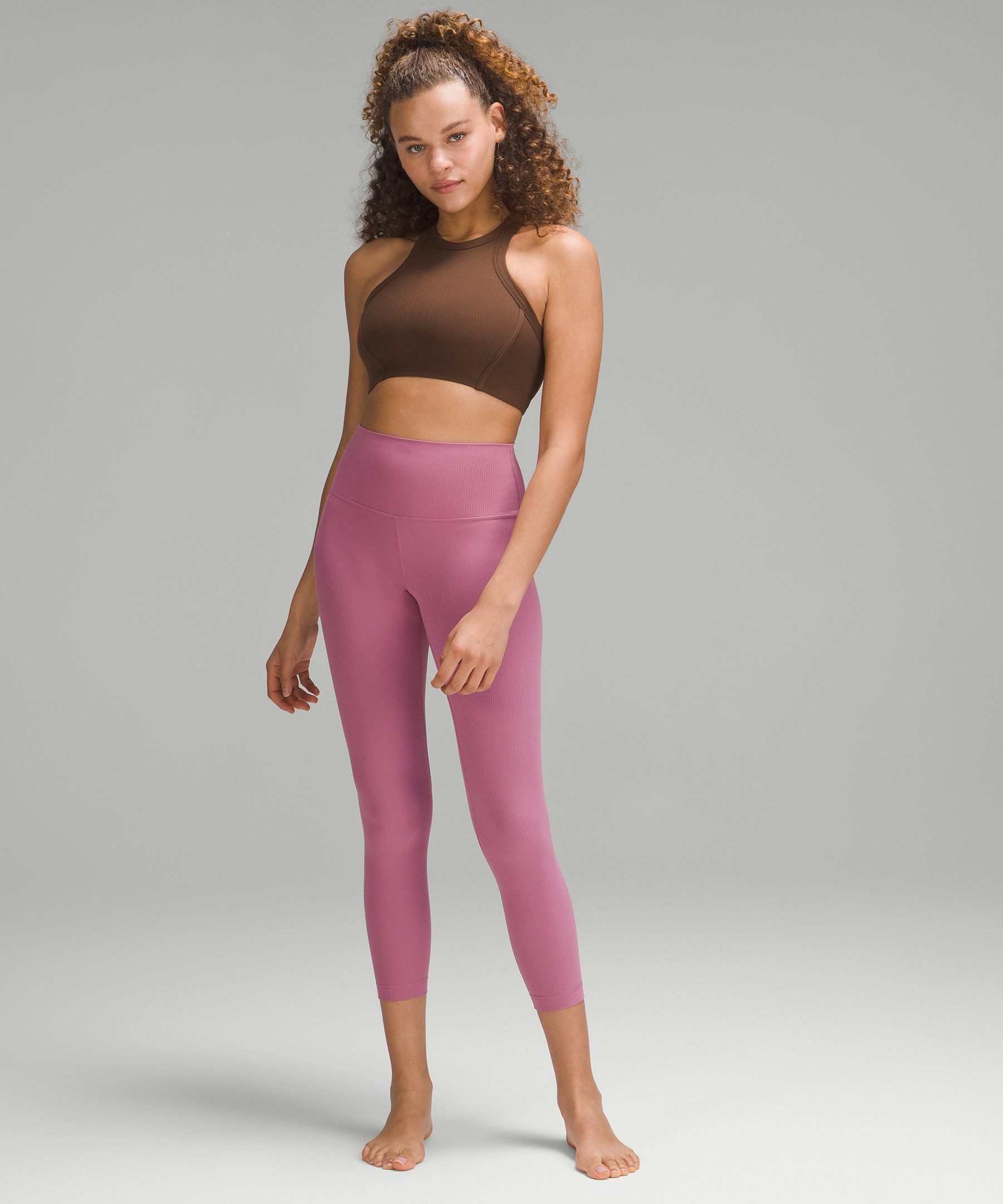 Ribbed Nulu High-Neck Yoga Bra