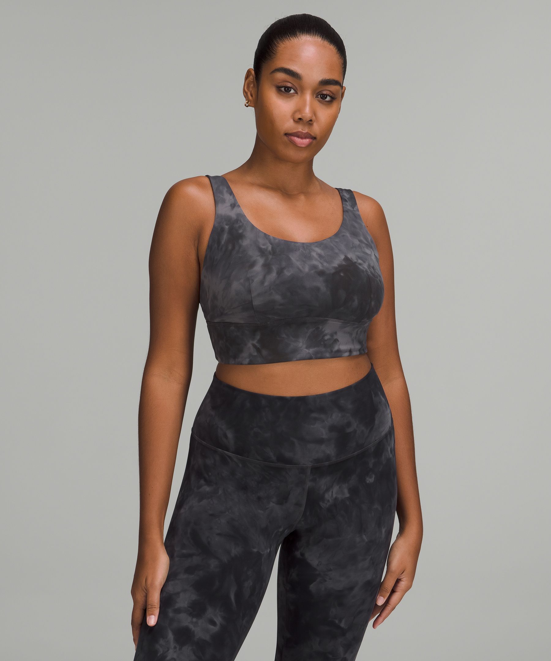 Lululemon Align™ Bra Light Support, C/d Cup In Diamond Dye Pitch