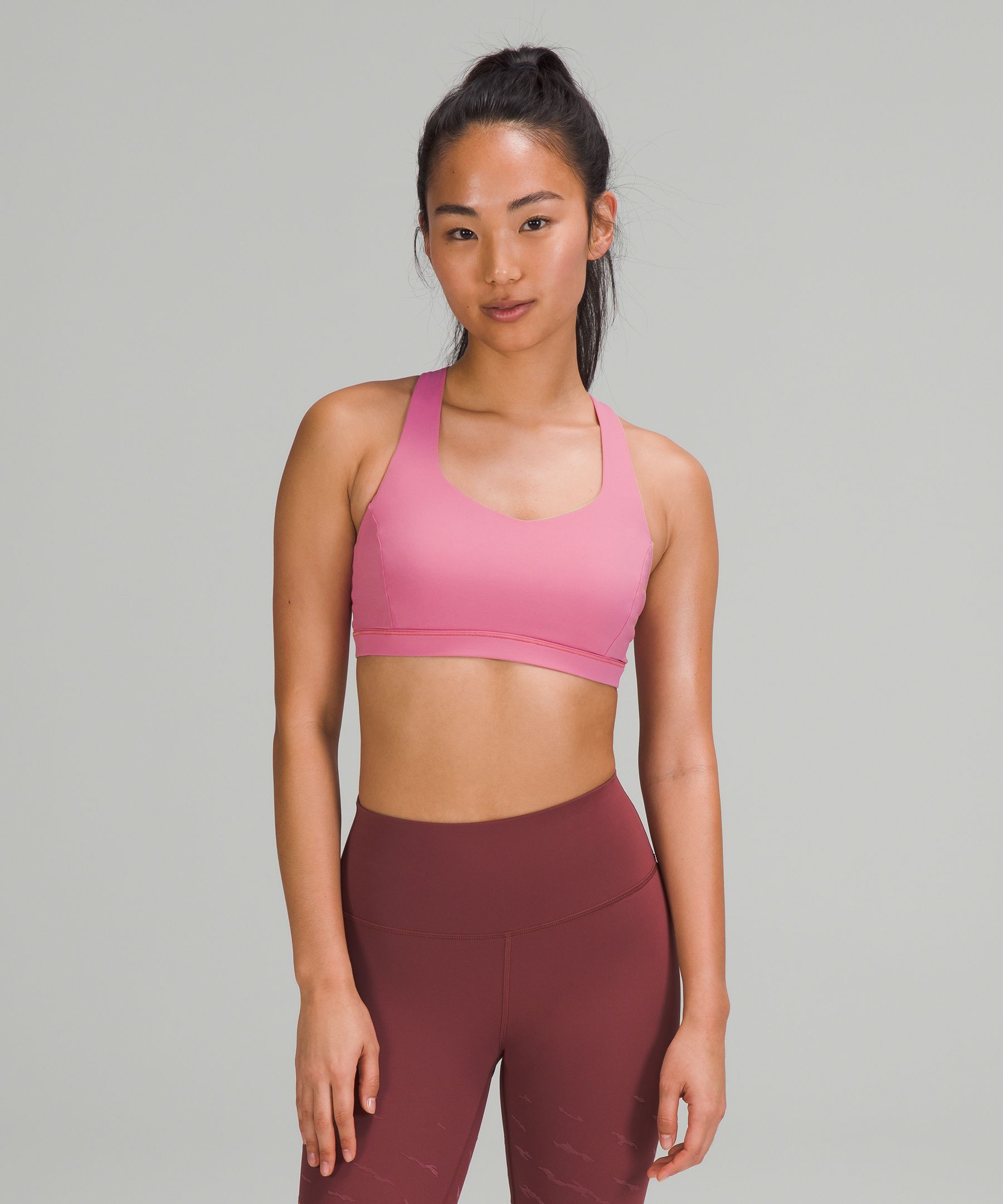 Lululemon Lunar New Year Free To Be Serene Bra Light Support, C/d Cup In  Pink Blossom