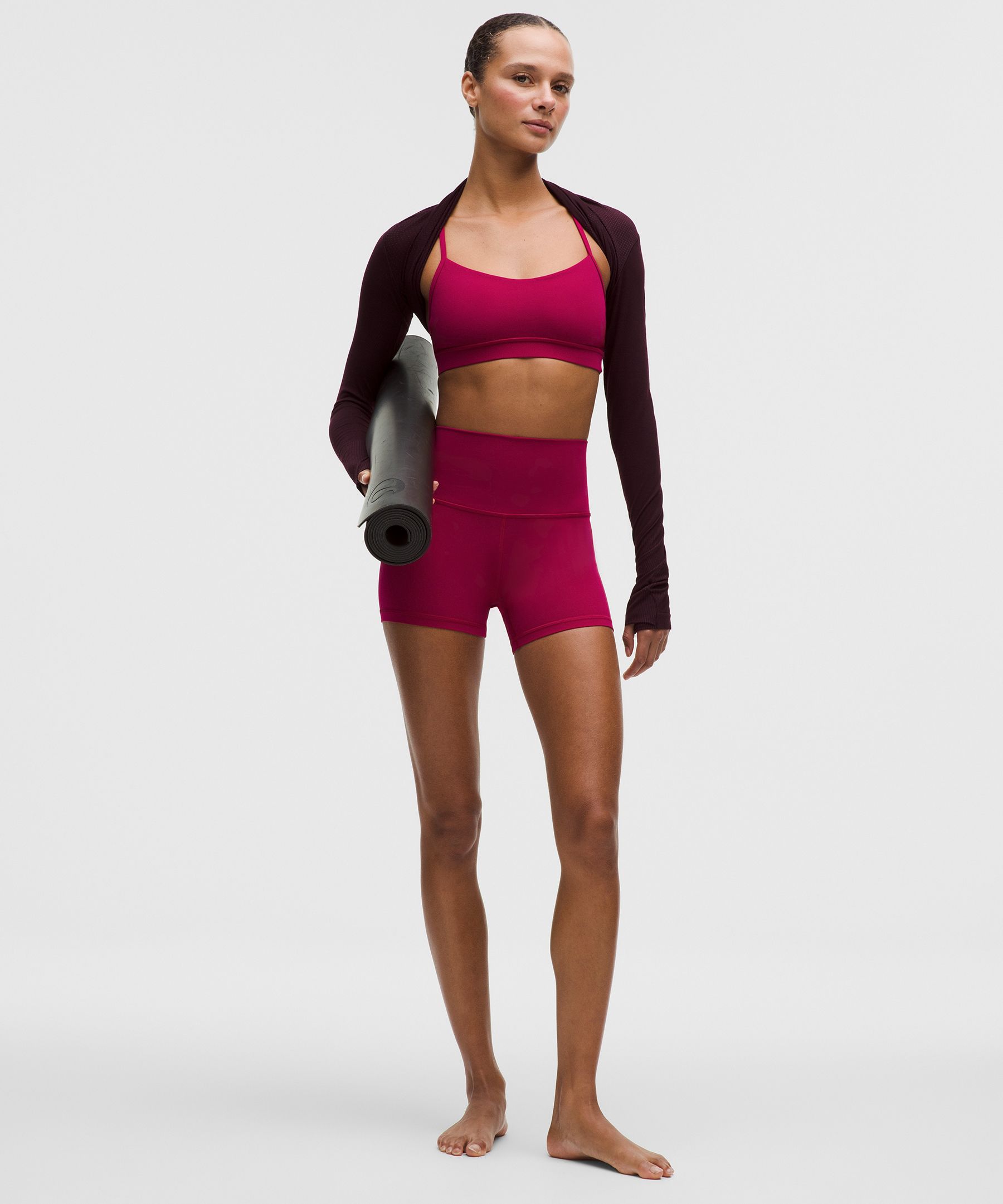 Lululemon Flow Y Bra Nulu In Pink