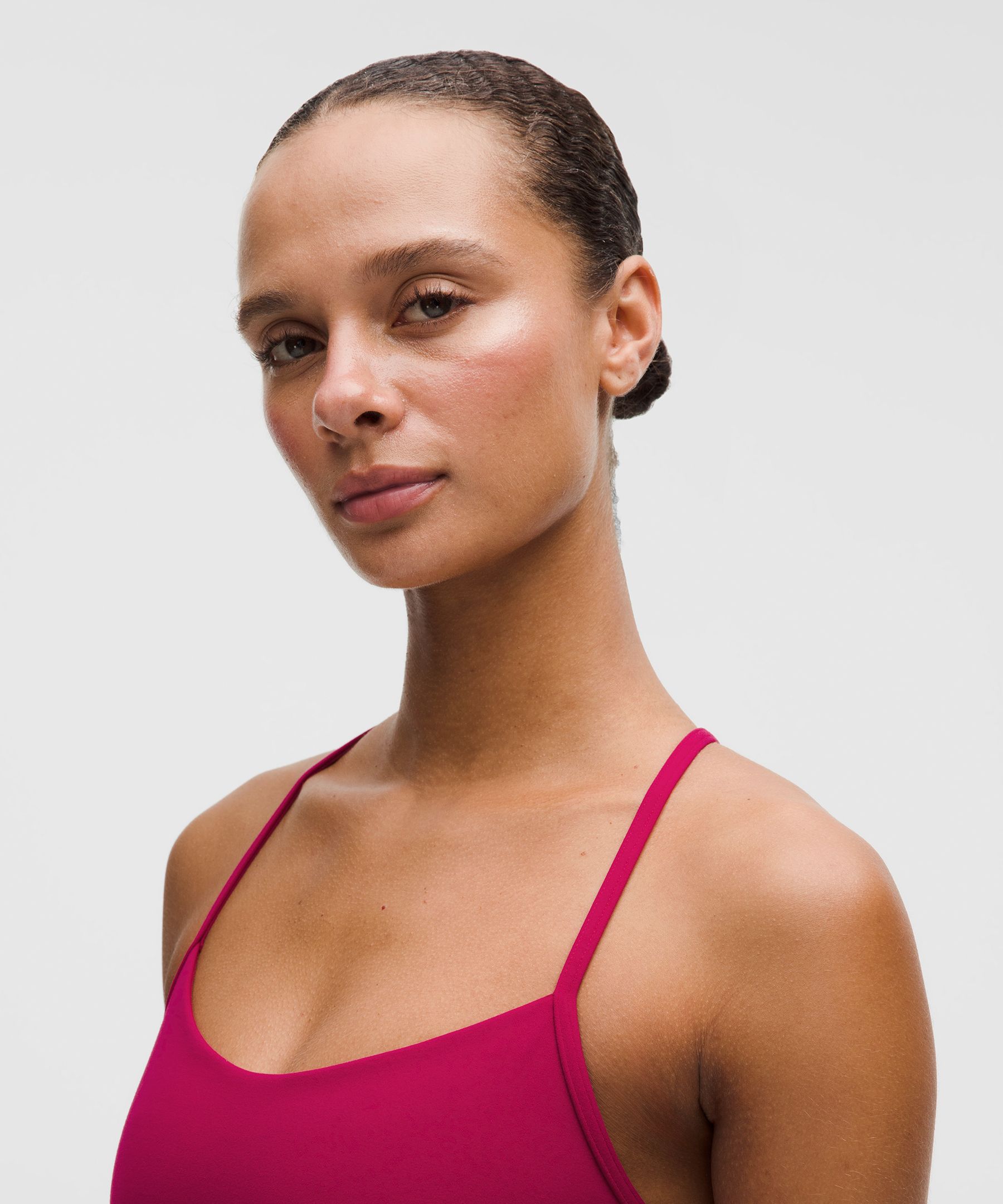 Lululemon Flow Y Bra Nulu In Pink