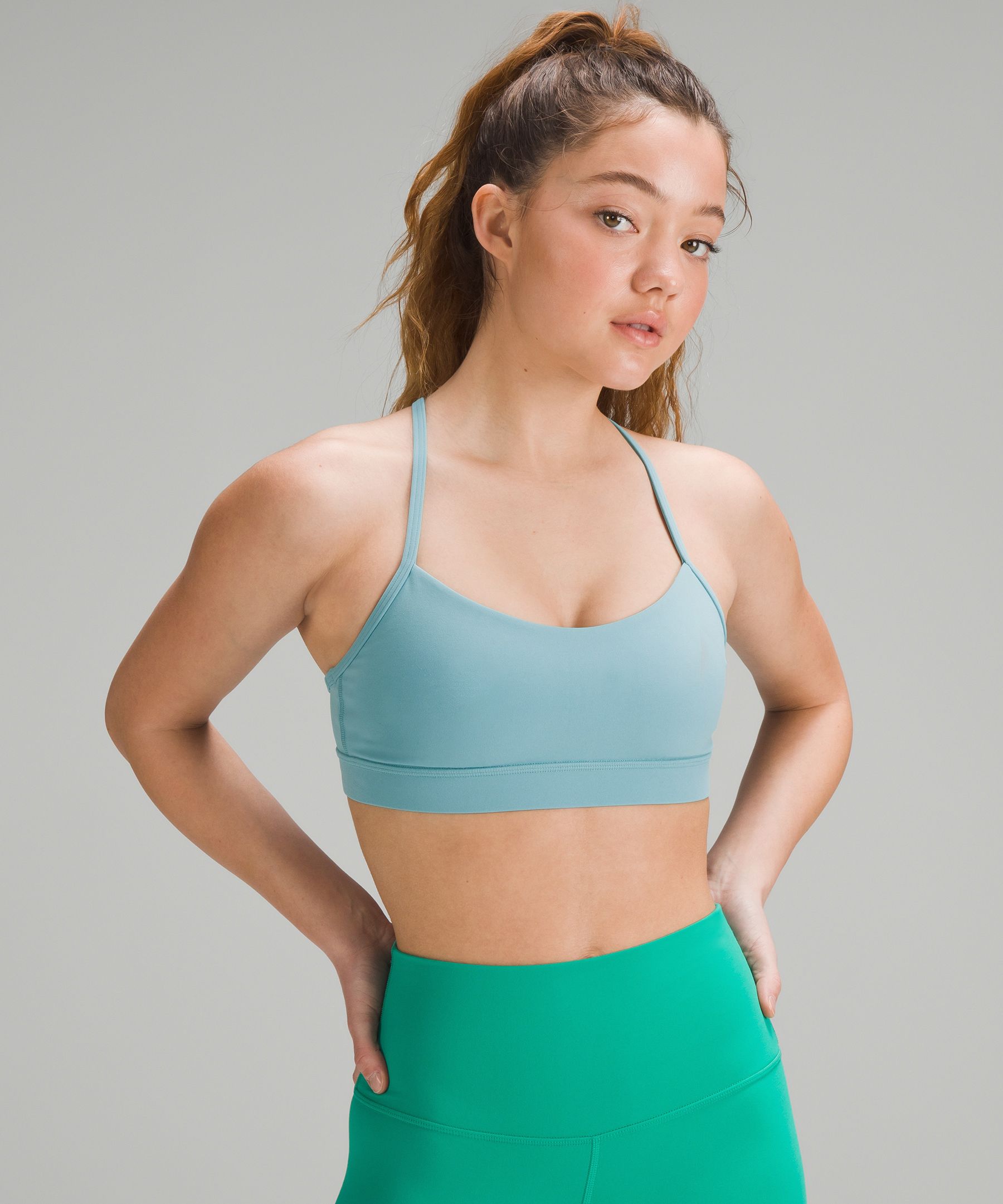 Lululemon Flow Y Bra Nulu Size 10 B/C Cup Black 25590