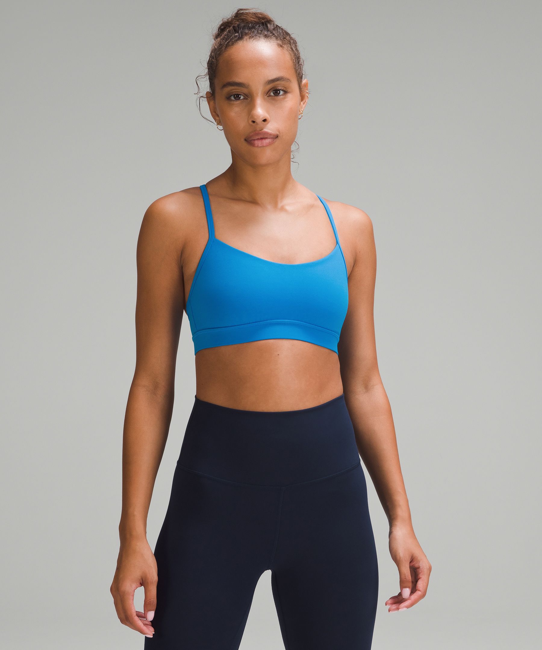 Lululemon Flow Y Nulu Bra Light Support, A-c Cups In Yellow