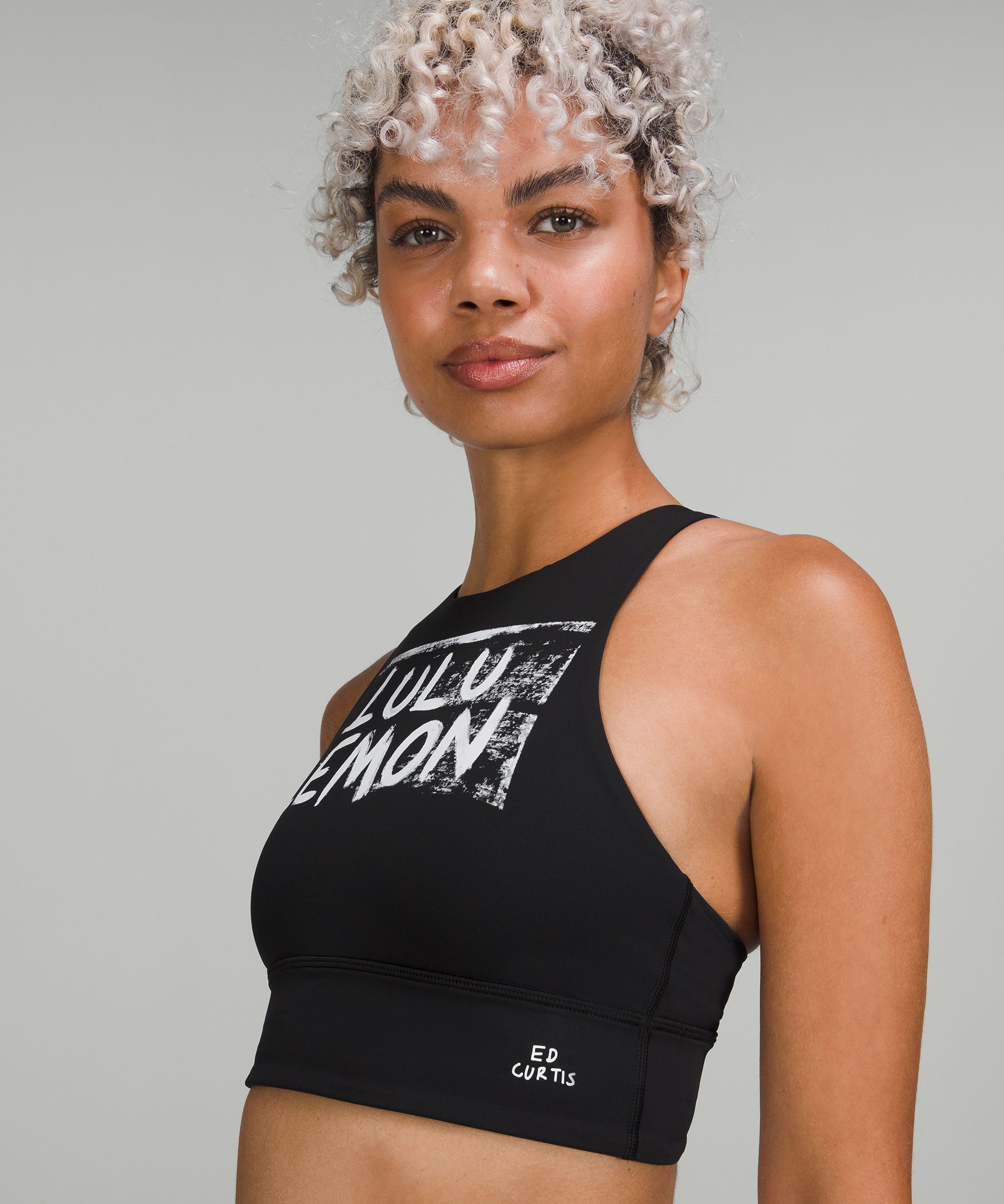 Lululemon Energy High Neck Longline Bra B–D Cups, Ed Curtis